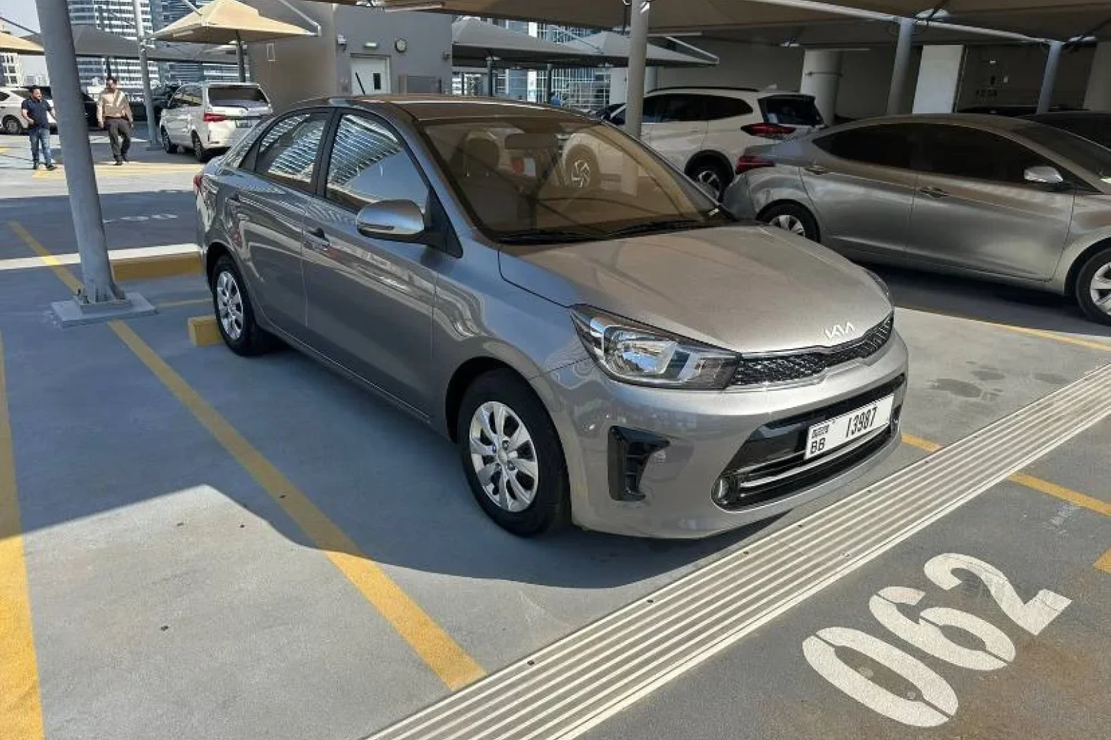 Rent Kia Pegas  Grey 2025 in Dubai