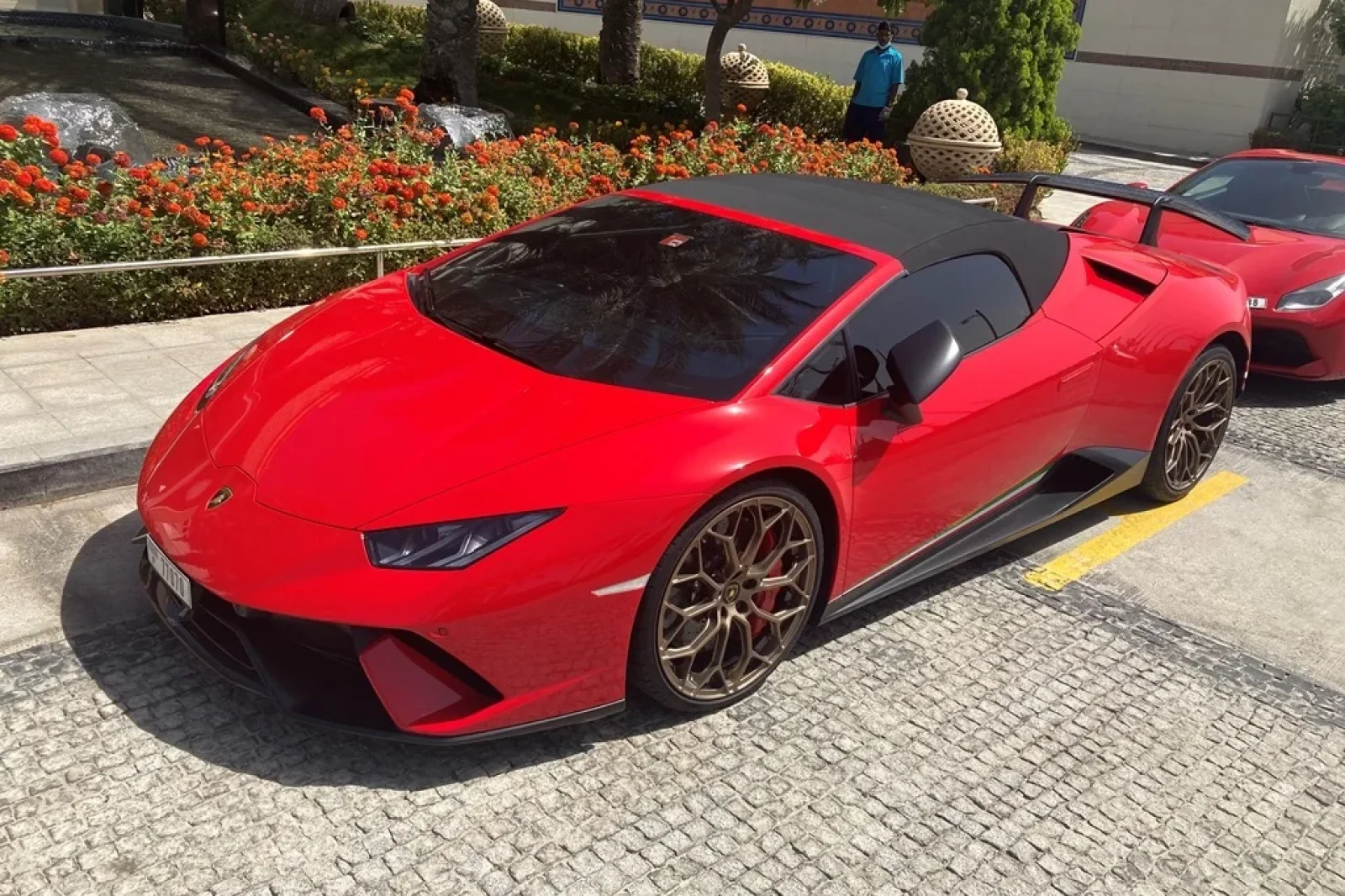 Rent Lamborghini Huracan  Red 2022 in Dubai