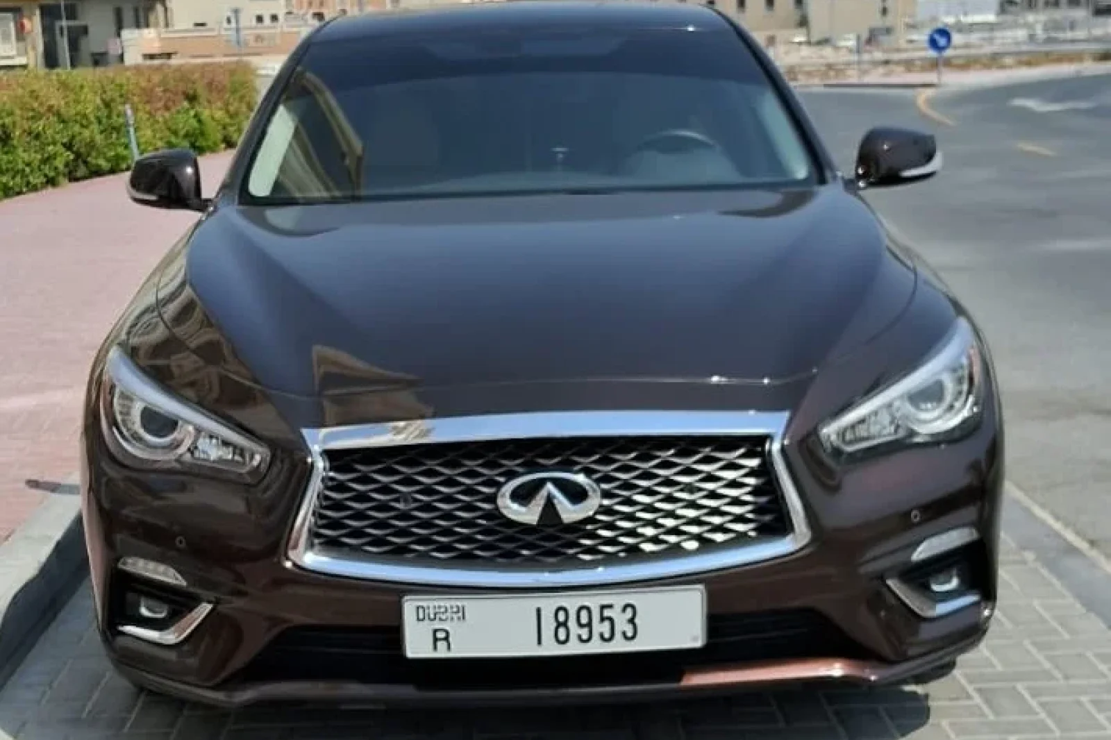 Rent Infiniti Q50 T turbo Black 2021 in Dubai