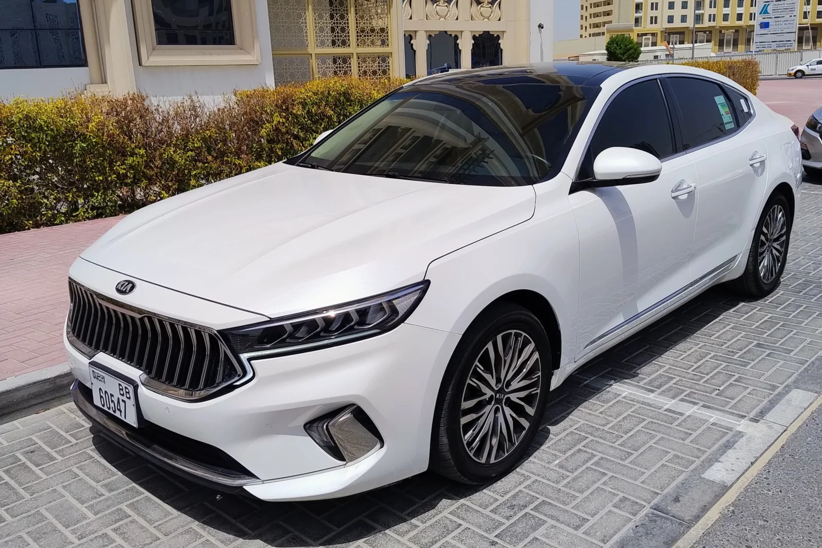 Rent Kia Cadenza Premium White 2021 in Dubai