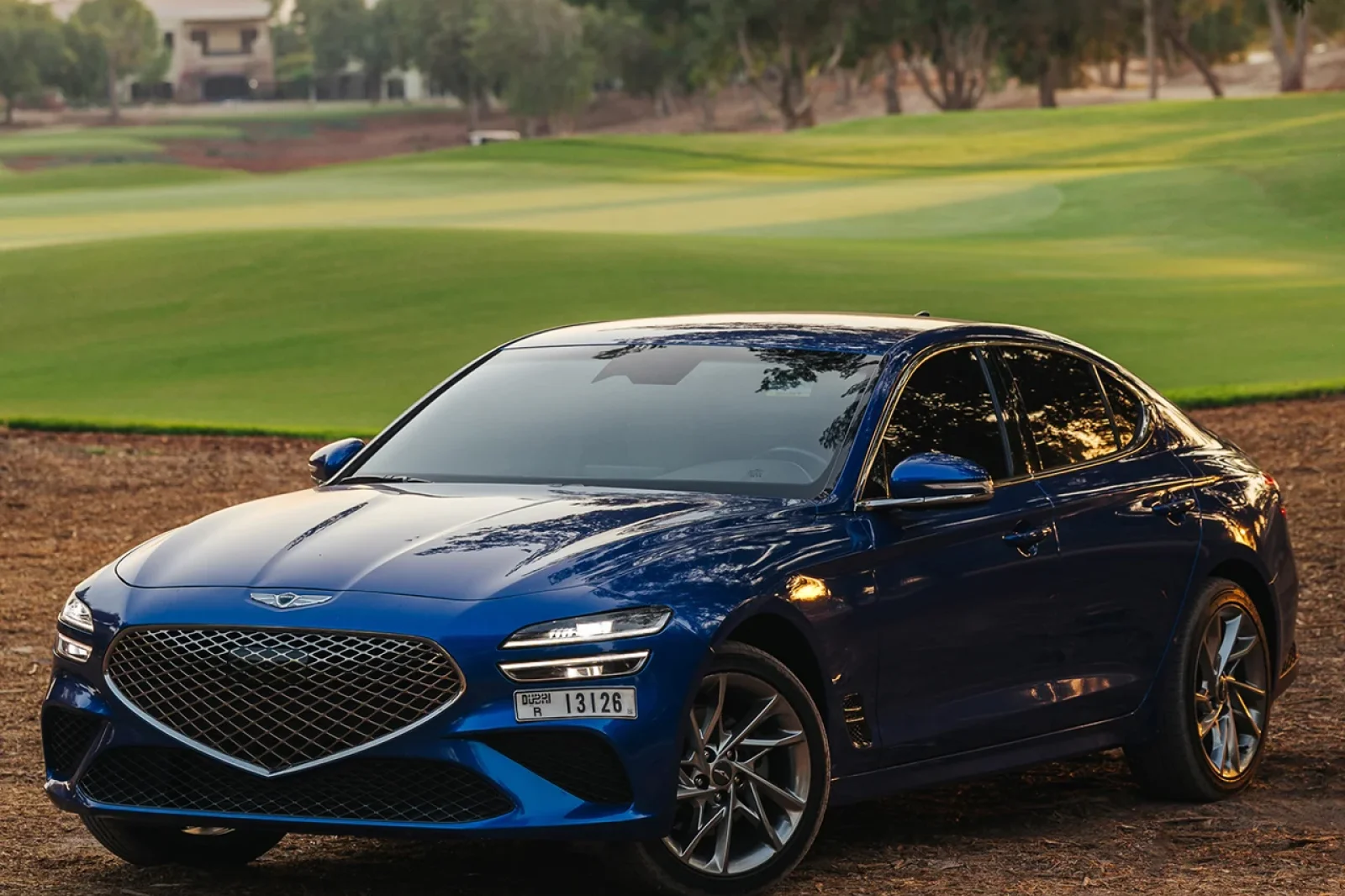 Аренда Genesis G70  Синий 2022 в Дубае