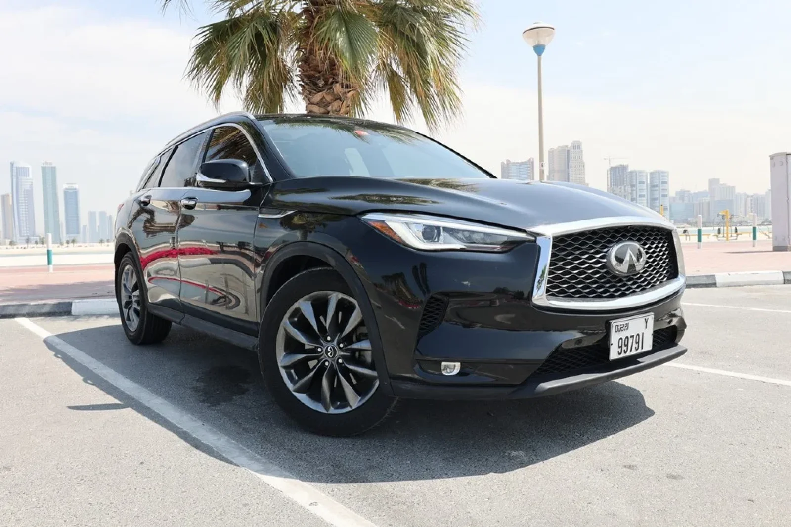 Rent Infiniti QX50  Black 2019 in Dubai