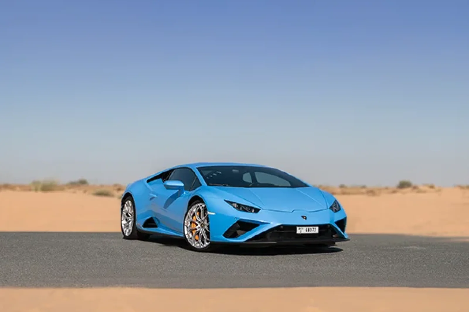 Miete Lamborghini Huracan  Blau 2022 in der Dubai