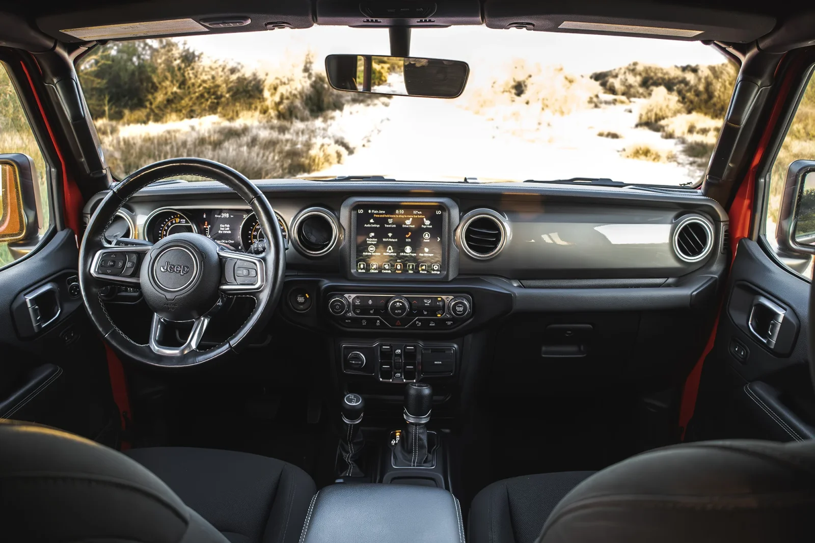 Rent Jeep Wrangler  Red 2022 in Dubai - 3 