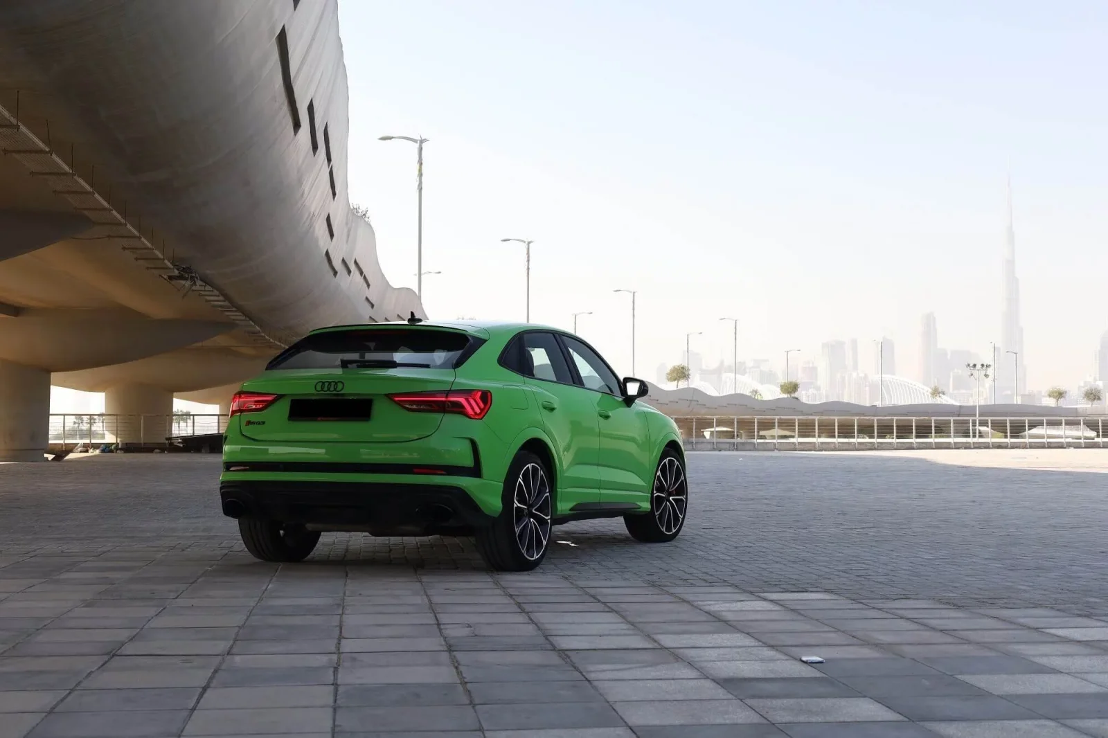 Rent Audi RS Q3  Green 2021 in Dubai - 3 