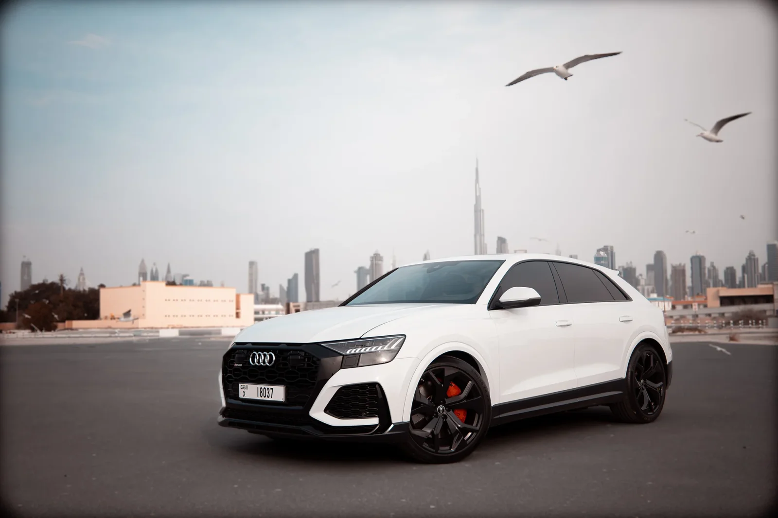 Rent Audi RS Q8  White 2023 in Dubai