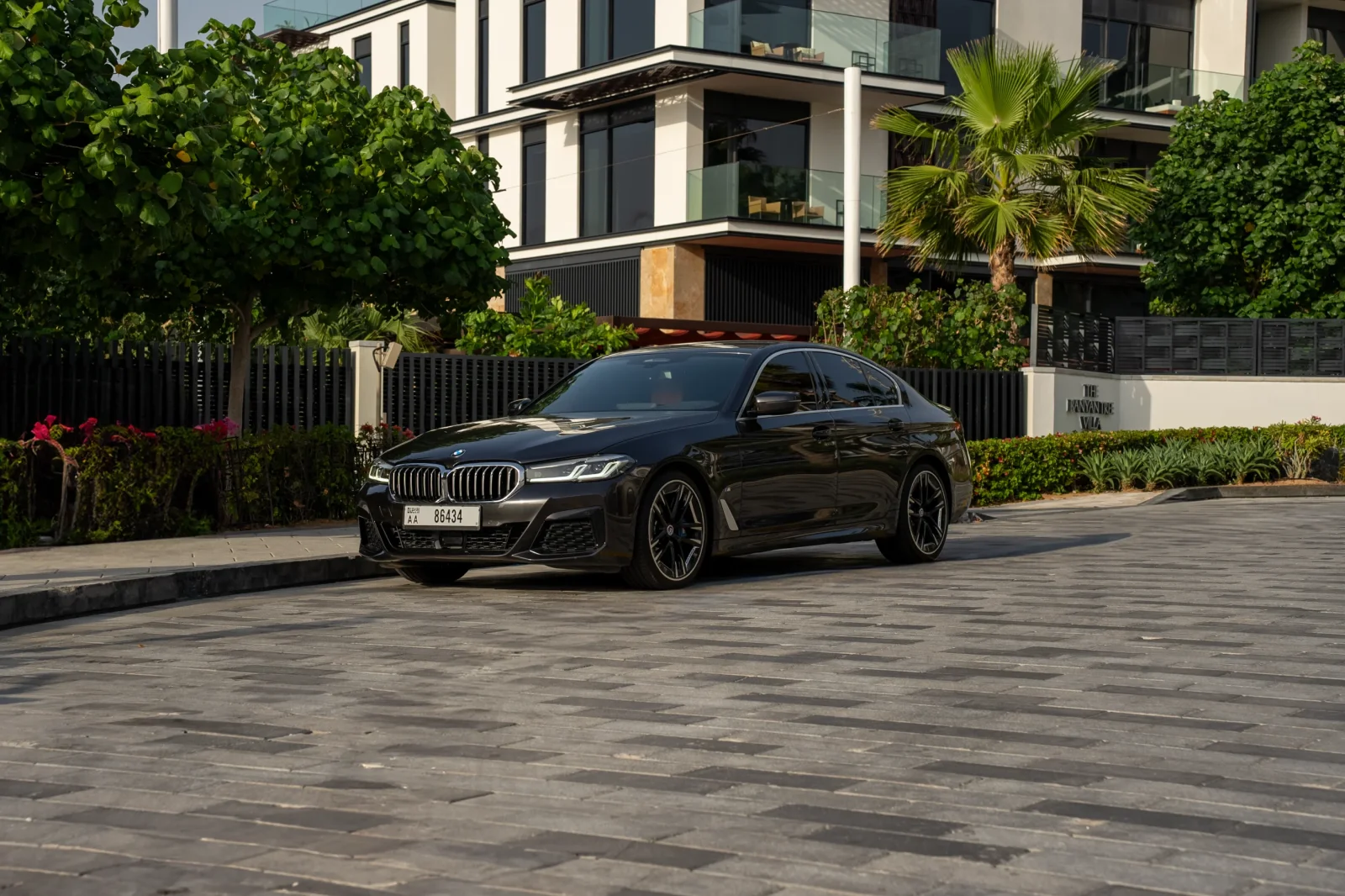 Rent BMW 5-Series 520 Black 2023 in Dubai