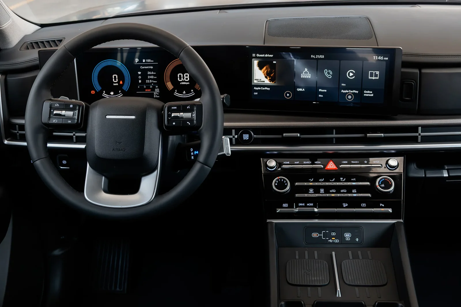 Kiralık Hyundai Santa Fe  Kahverengi 2025 içinde Dubai - 3 