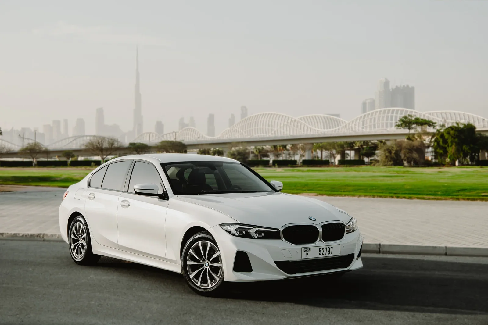 Rent BMW 3-Series 318i White 2025 in Dubai - 11 