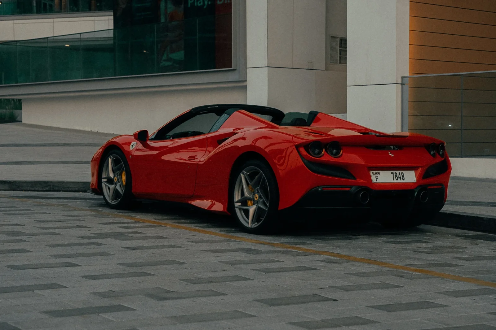 Rent Ferrari F8 Tributo Spider Red 2023 in Dubai - 2 