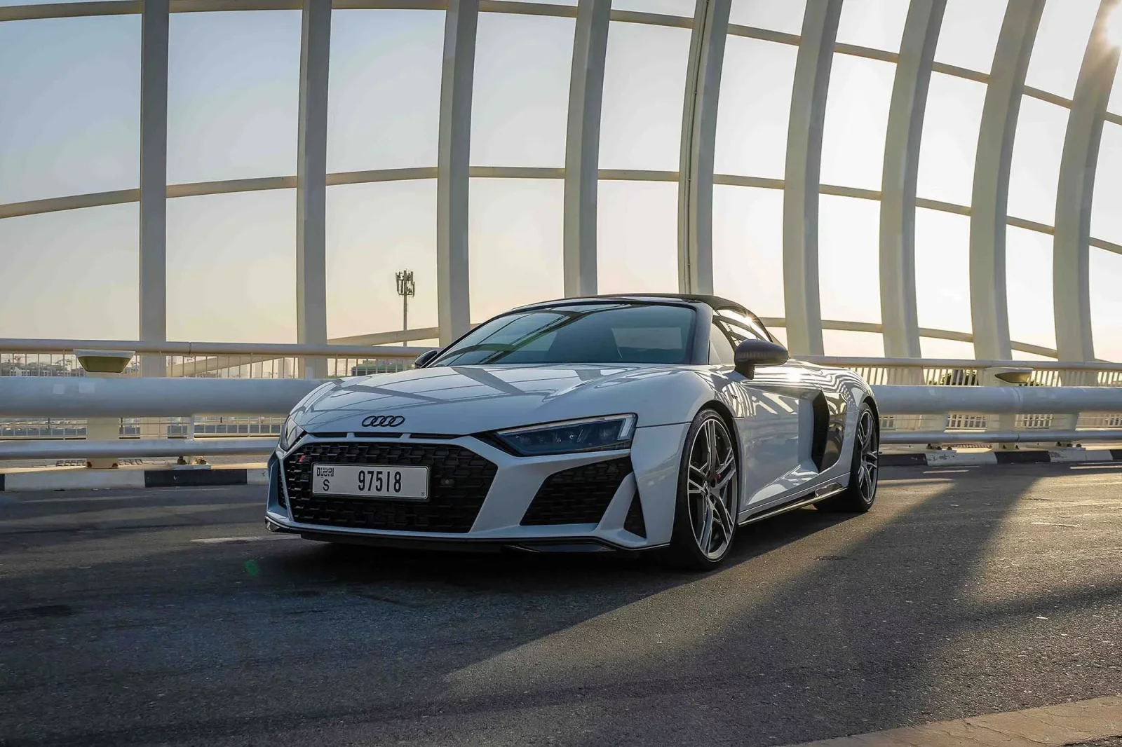 Rent Audi R8  White 2019 in Dubai