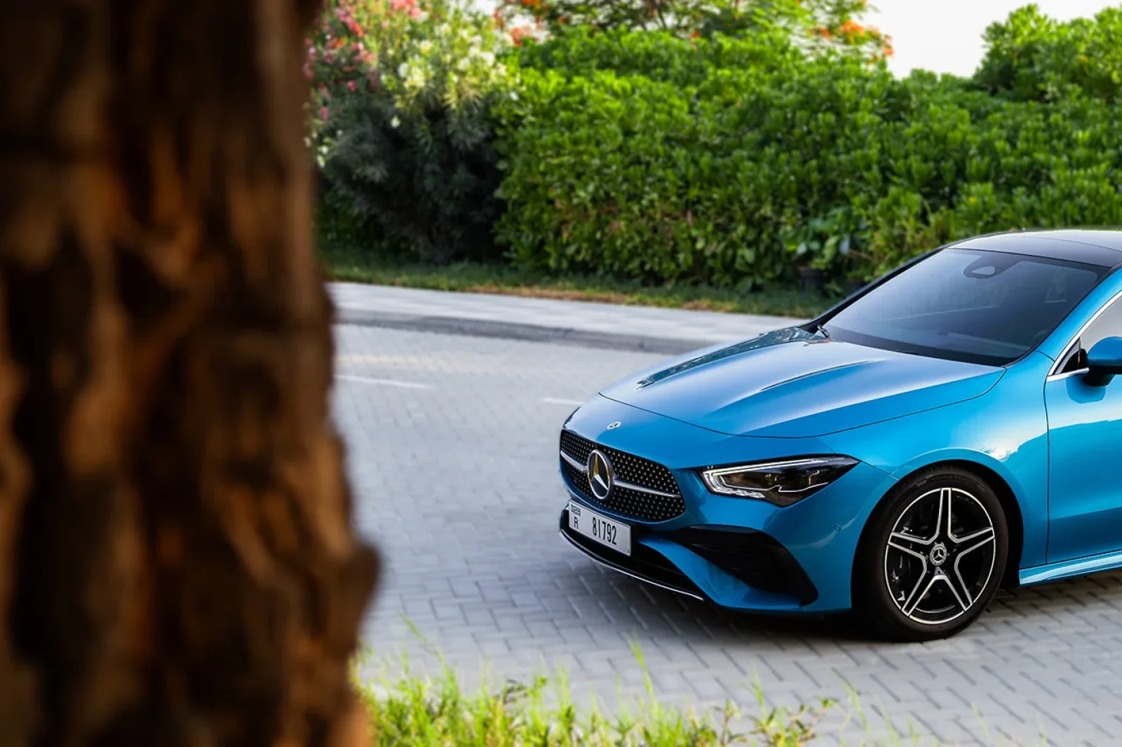 Huren Mercedes-Benz CLA-Class 4M Blauw 2024 in Dubai - 14 