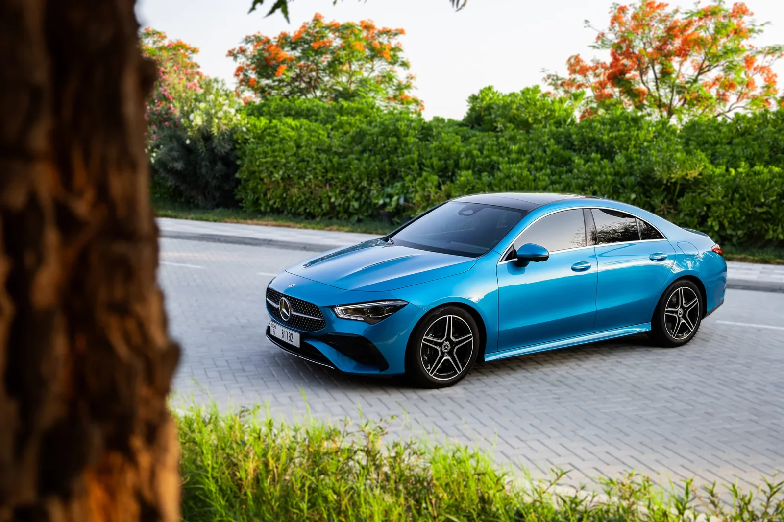 Huren Mercedes-Benz CLA-Class 4M Blauw 2024 in Dubai - 2 