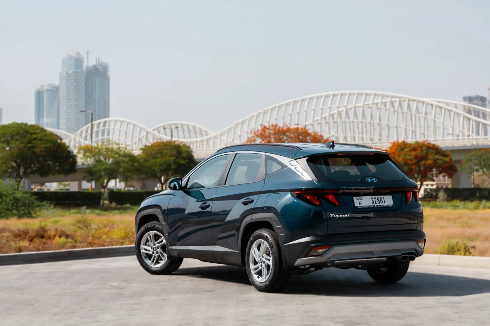 Kiralık Hyundai Tucson  Mavi 2025 içinde Dubai - 6 