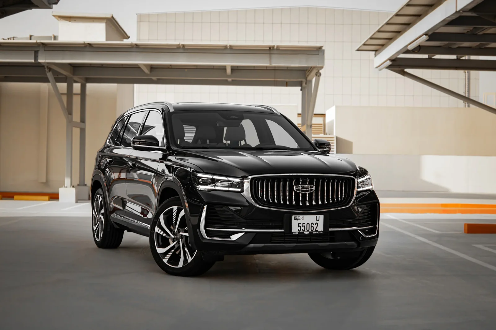 Miete Geely Monjaro  Schwarz 2025 in der Dubai