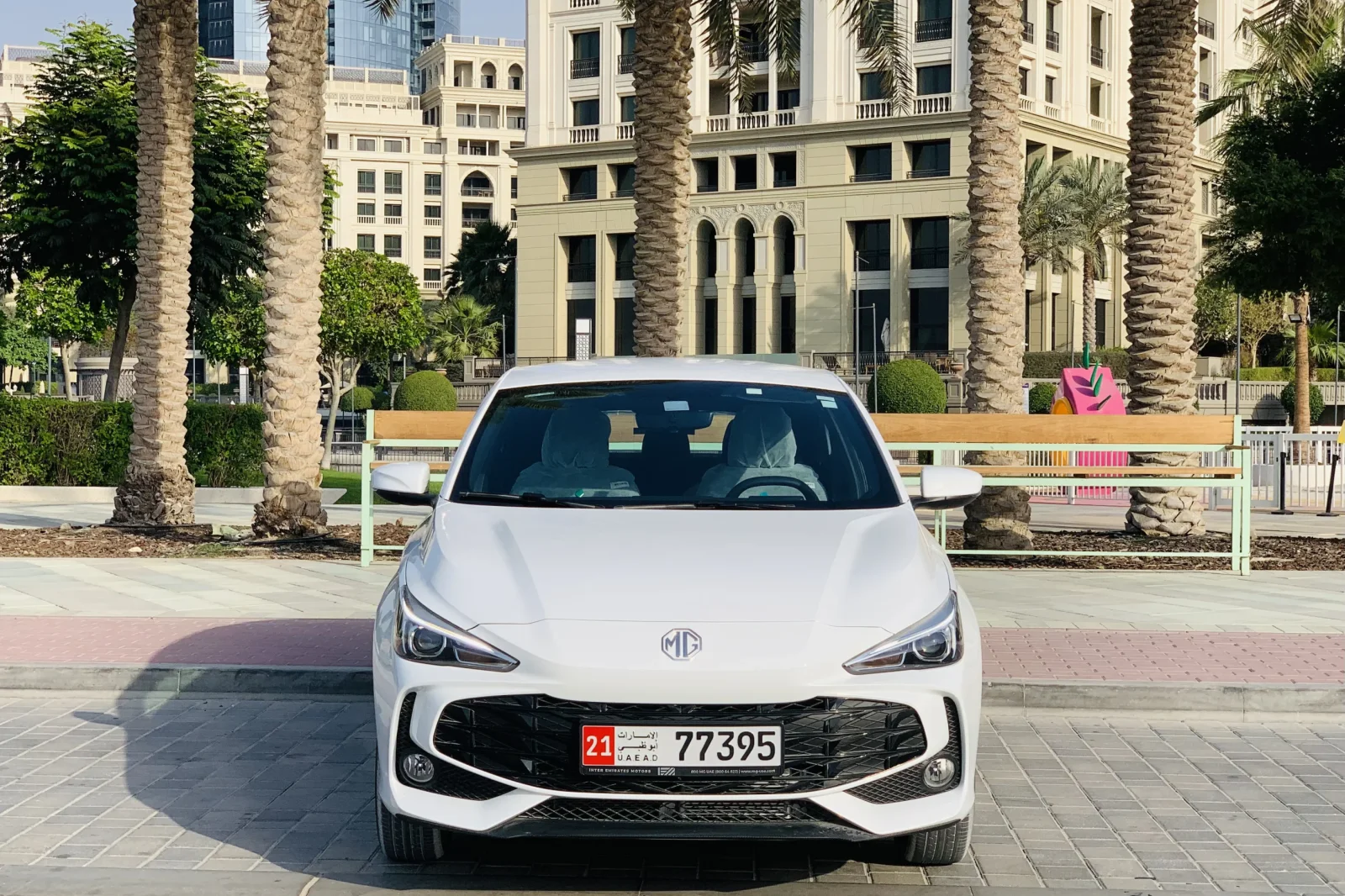 Kiralık MG 3  Beyaz 2025 içinde Dubai - 4 