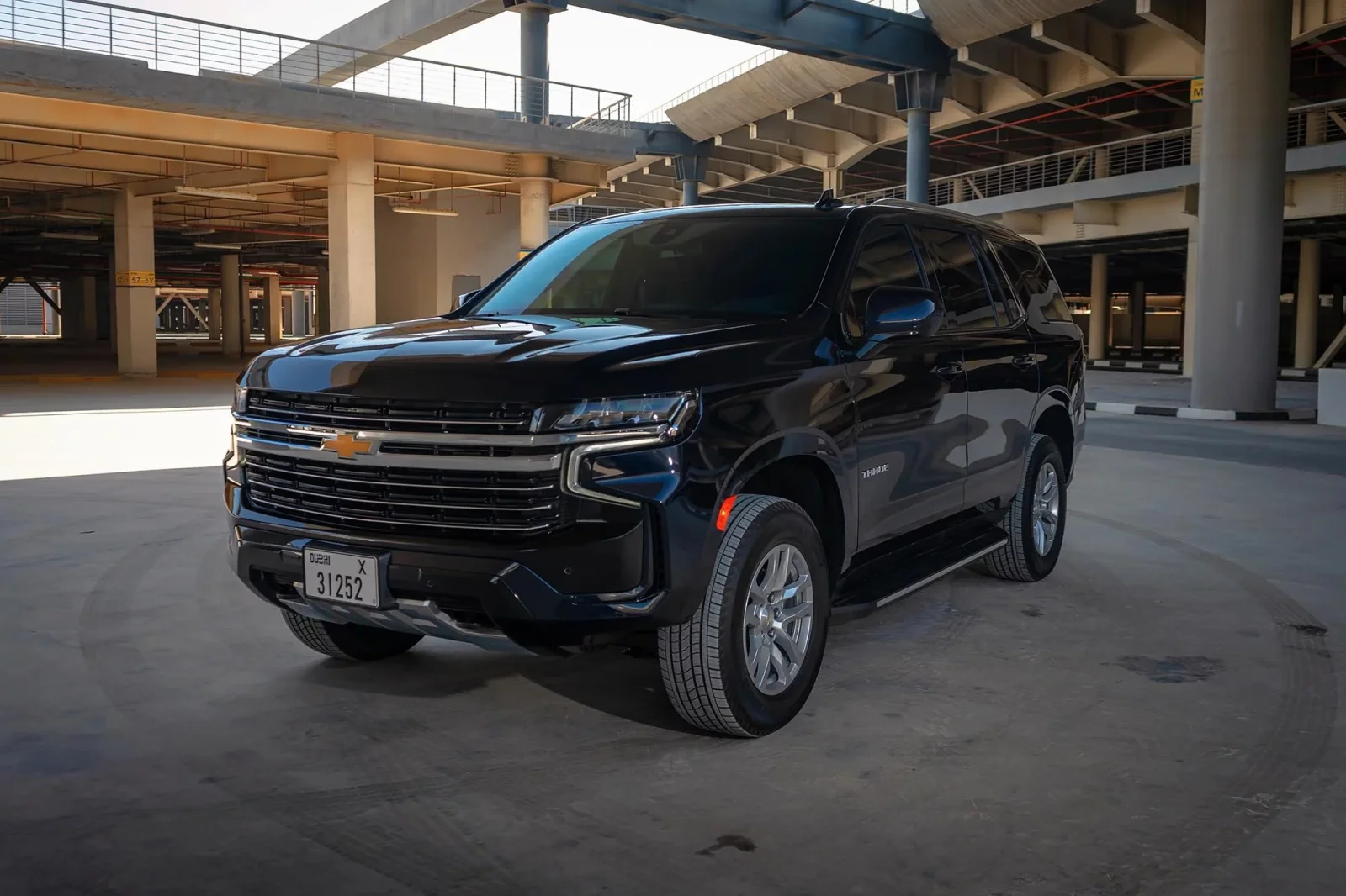 Loyer Chevrolet Tahoe  Bleu 2021 en Dubai