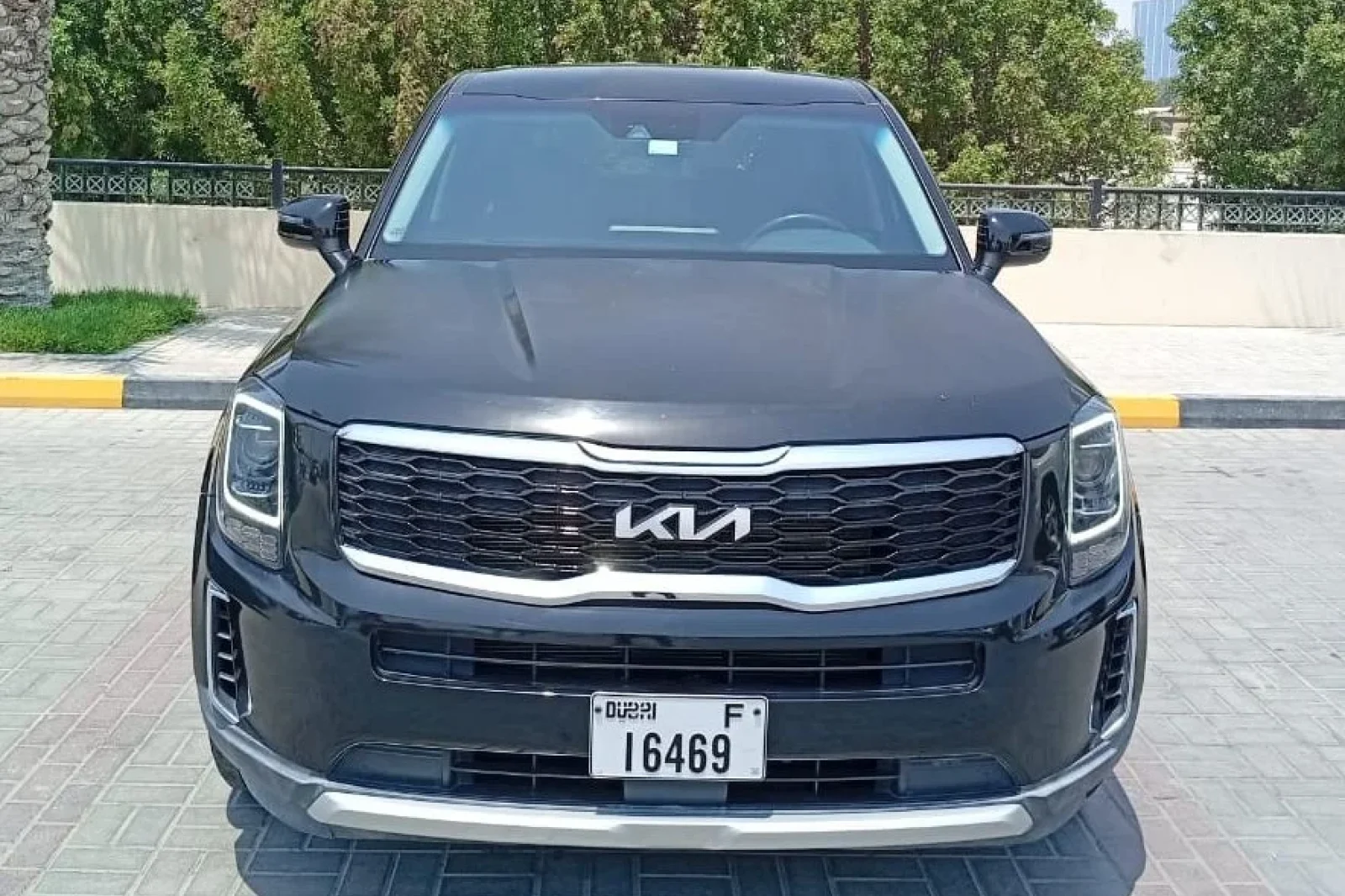 Rent Kia Telluride  Black 2021 in Dubai