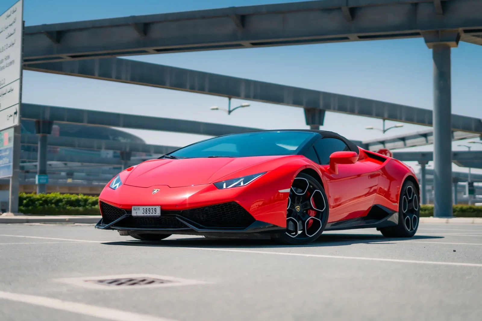 Loyer Lamborghini Huracan  Rouge 2016 en Dubai