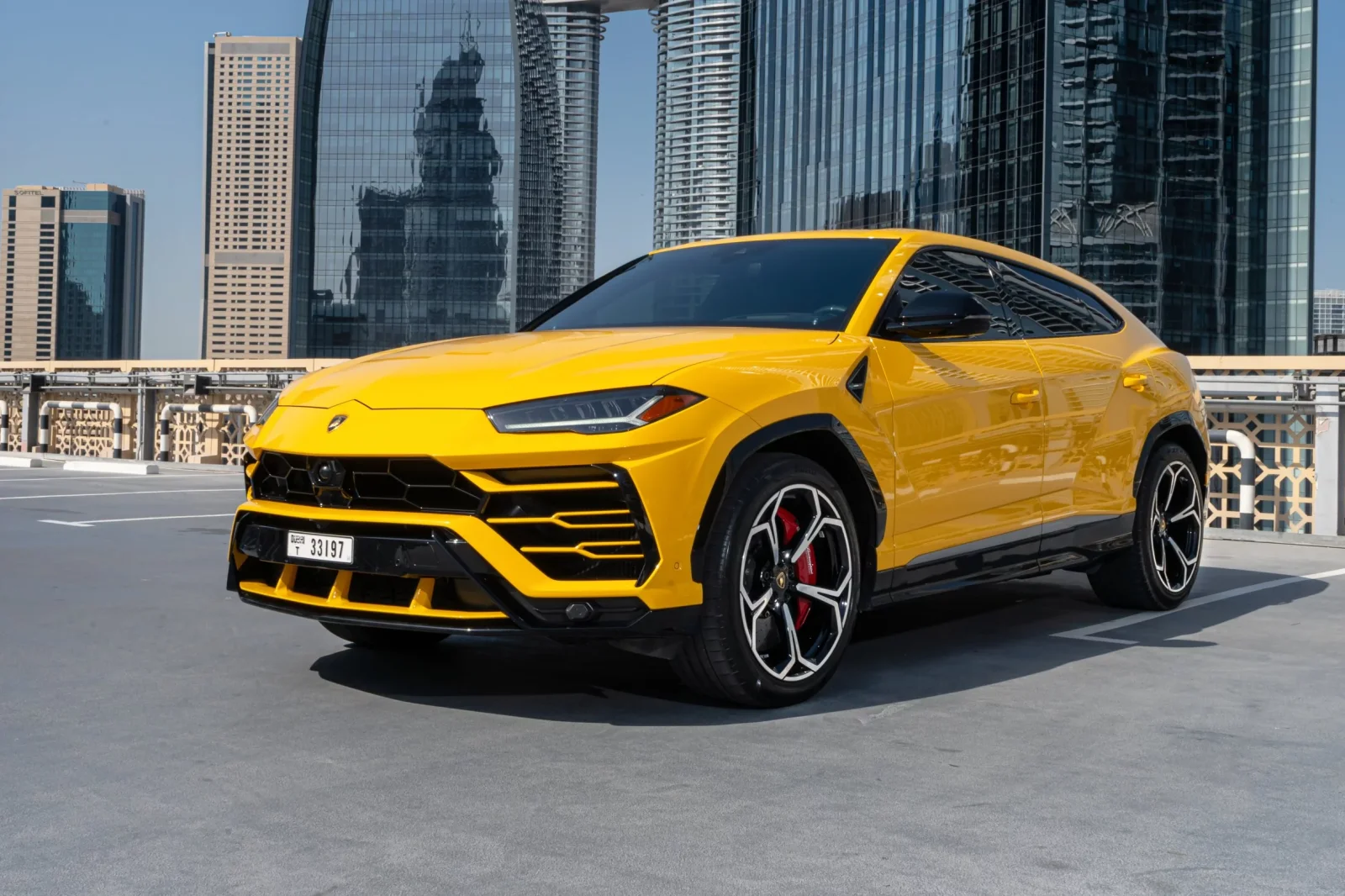 Loyer Lamborghini Urus  Jaune 2020 en Dubai