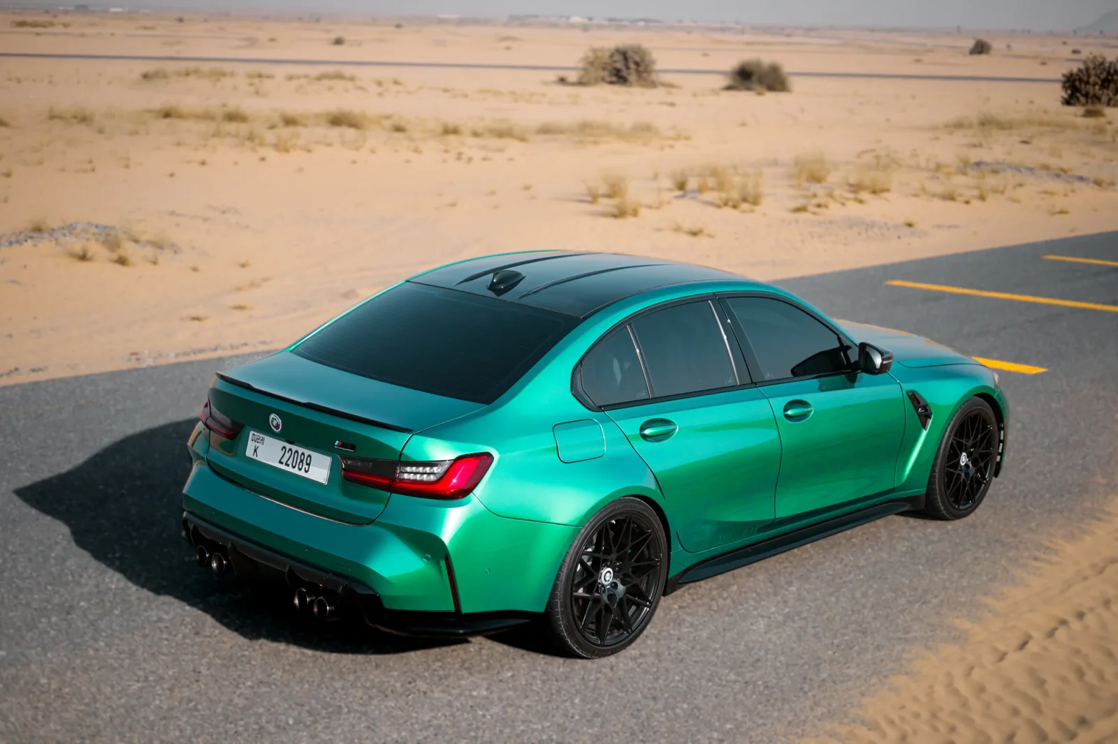 Kiralık BMW M3  Yeşil 2021 içinde Dubai - 13 
