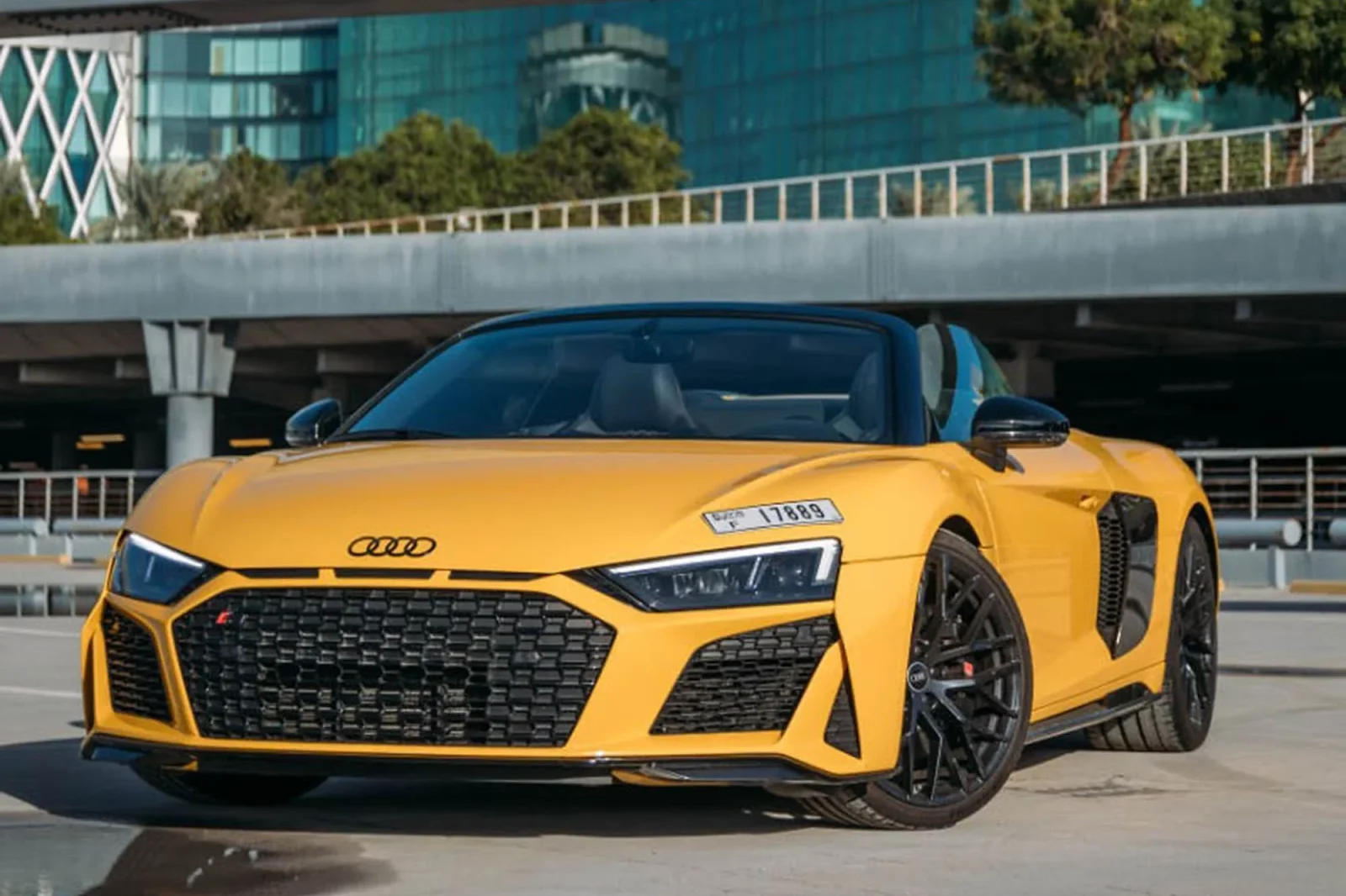 Rent Audi R8  Yellow 2022 in Dubai