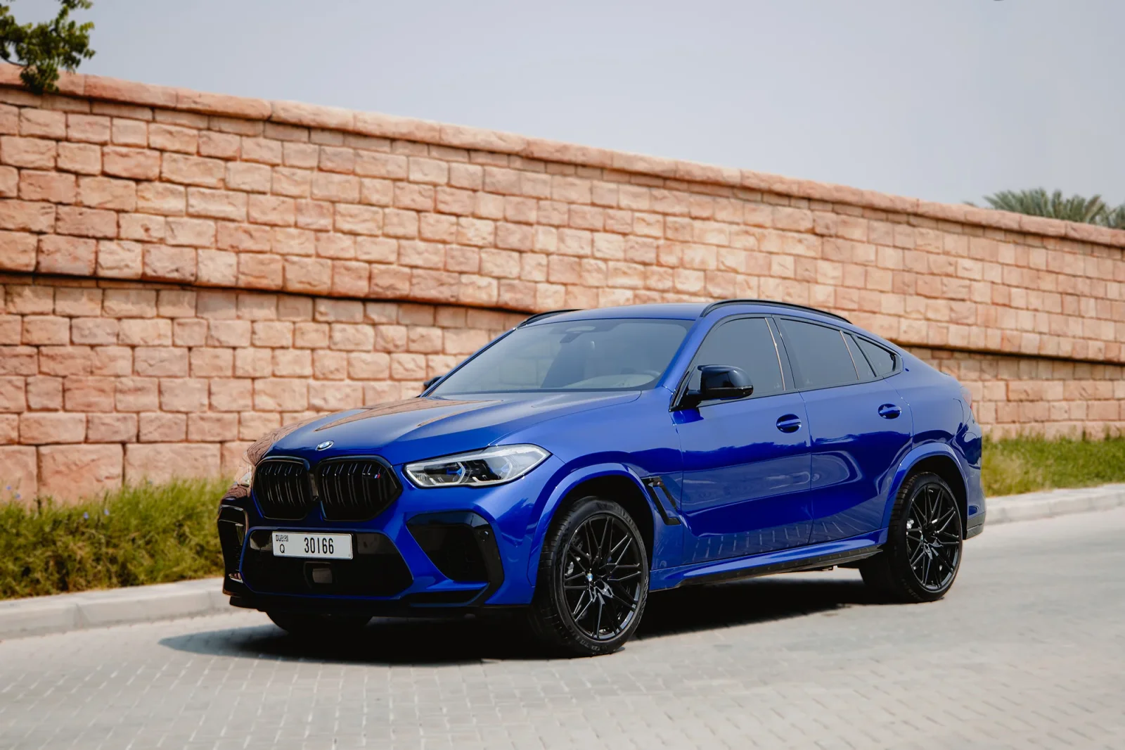 Rent BMW X6M Competition Blue 2021 in Dubai - 11 