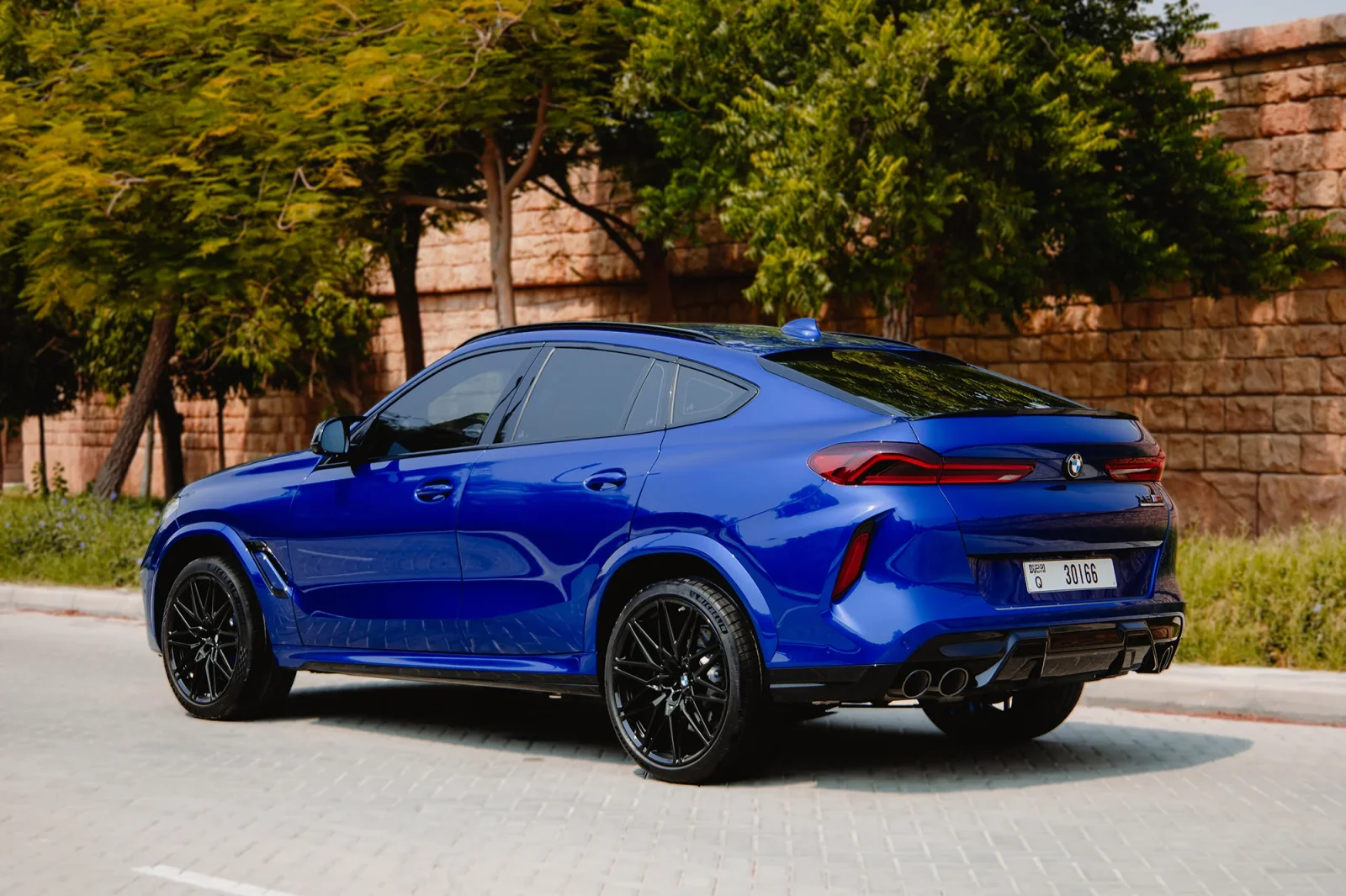 Rent BMW X6M Competition Blue 2021 in Dubai - 9 