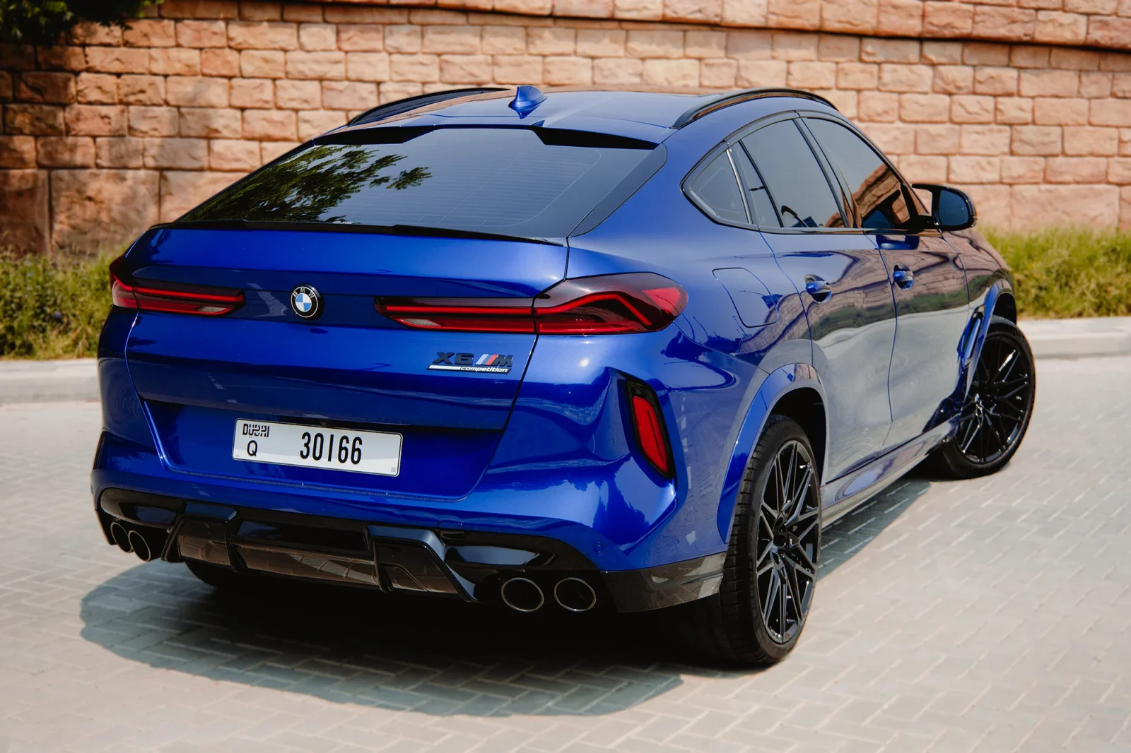 Rent BMW X6M Competition Blue 2021 in Dubai - 12 