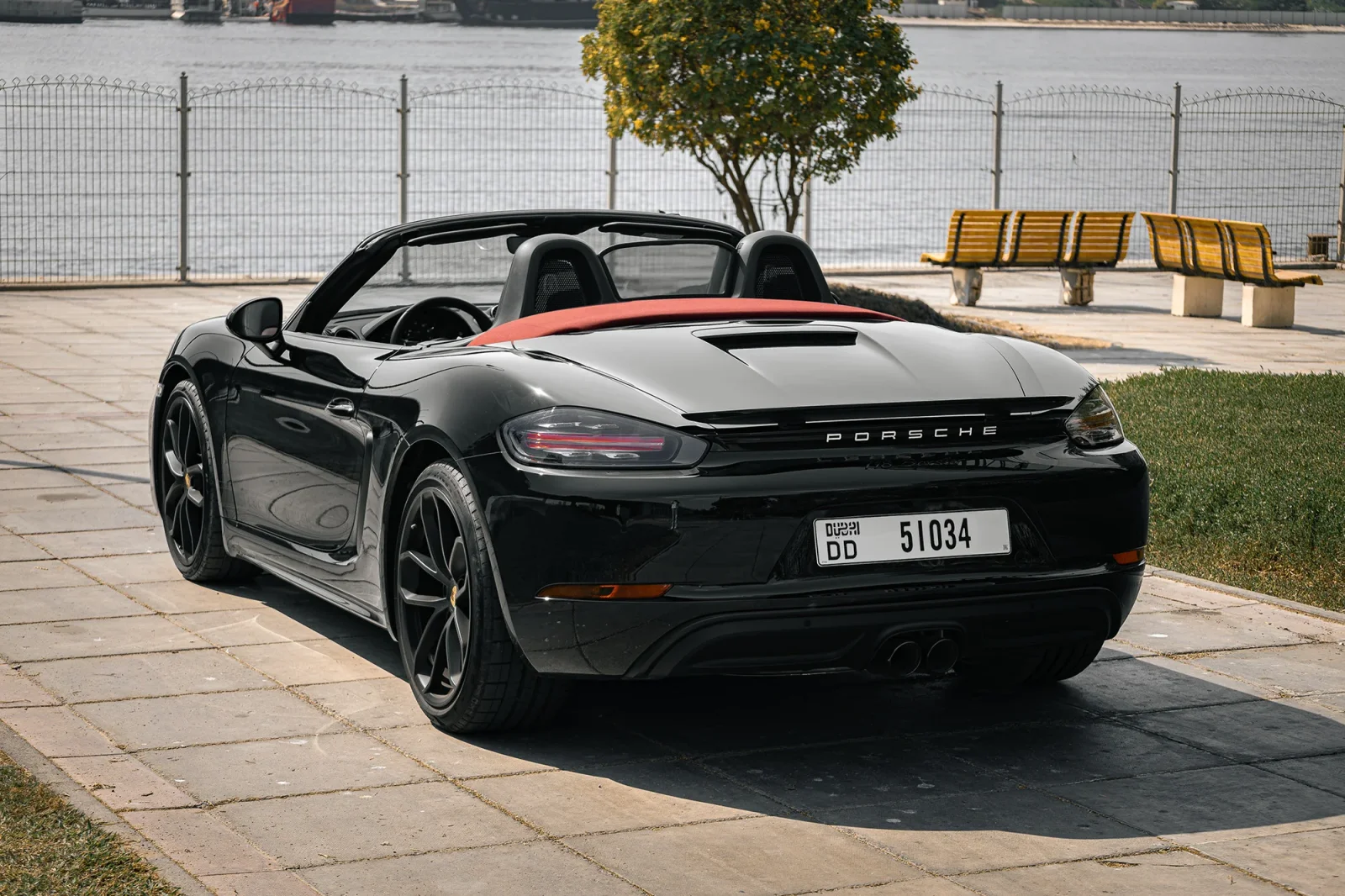 Rent Porsche Boxster  Black 2024 in Dubai - 9 