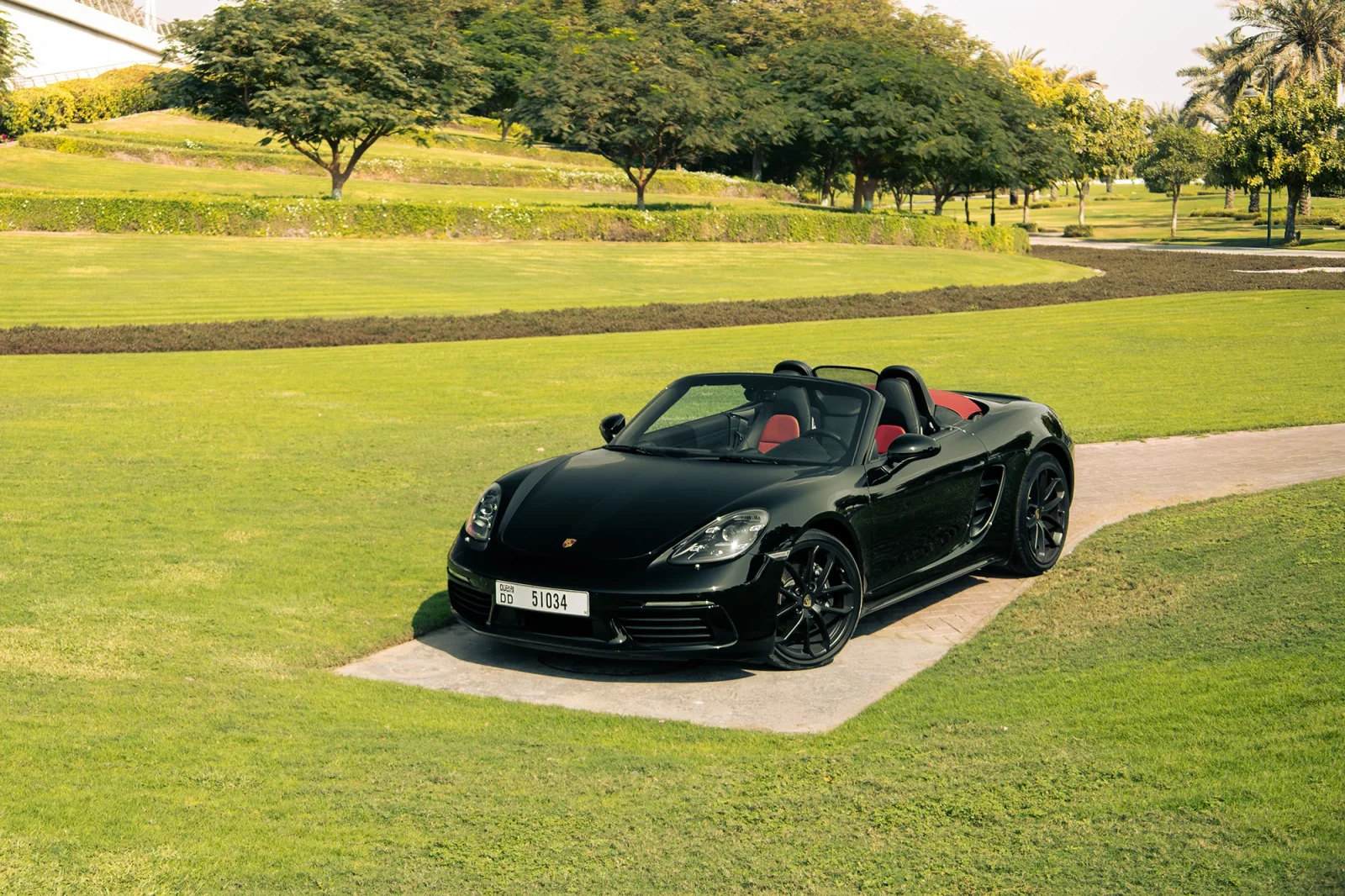 Rent Porsche Boxster  Black 2024 in Dubai - 8 