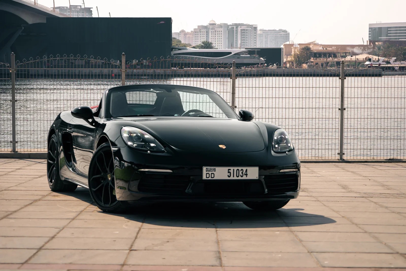 Rent Porsche Boxster  Black 2024 in Dubai - 10 