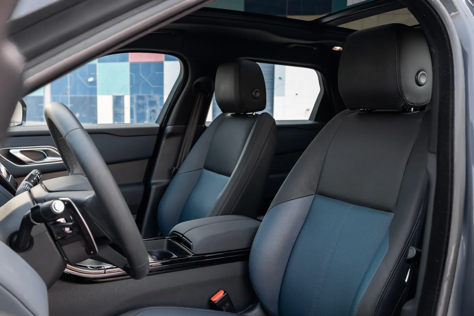 Rent Land Rover Range Rover Velar  Blue 2024 in Dubai - 2 