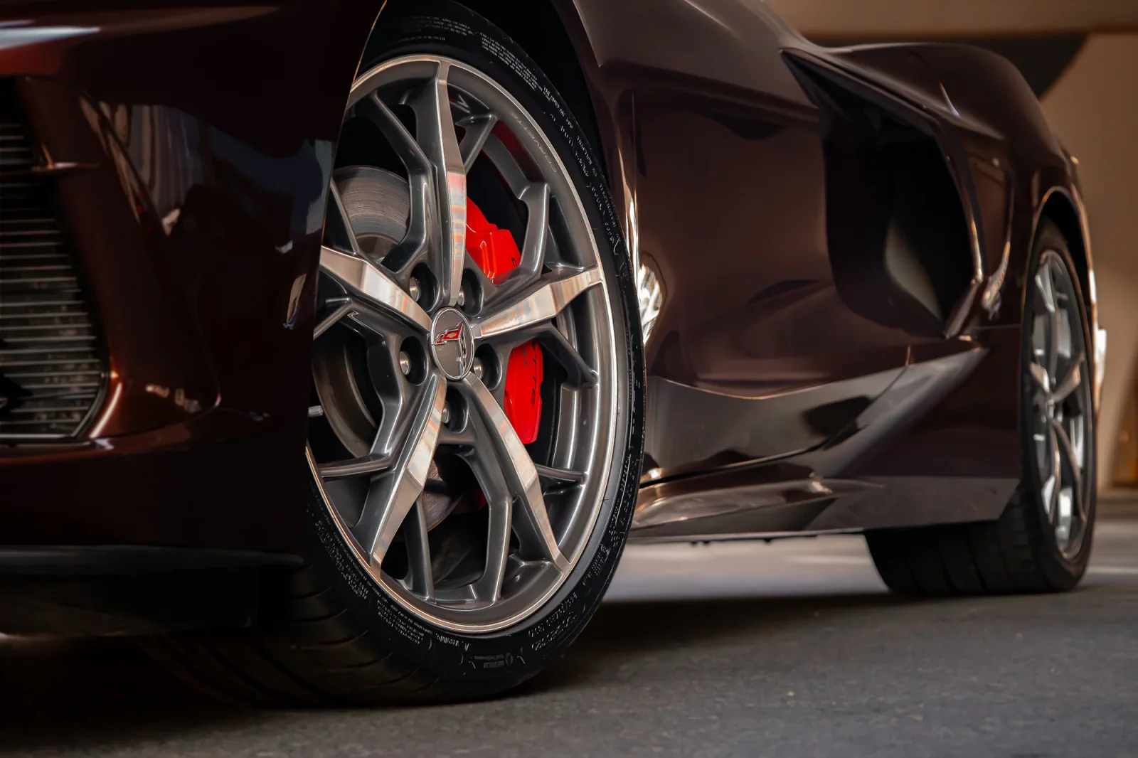 Rent Chevrolet Corvette C8 Brown 2023 in Dubai - 12 