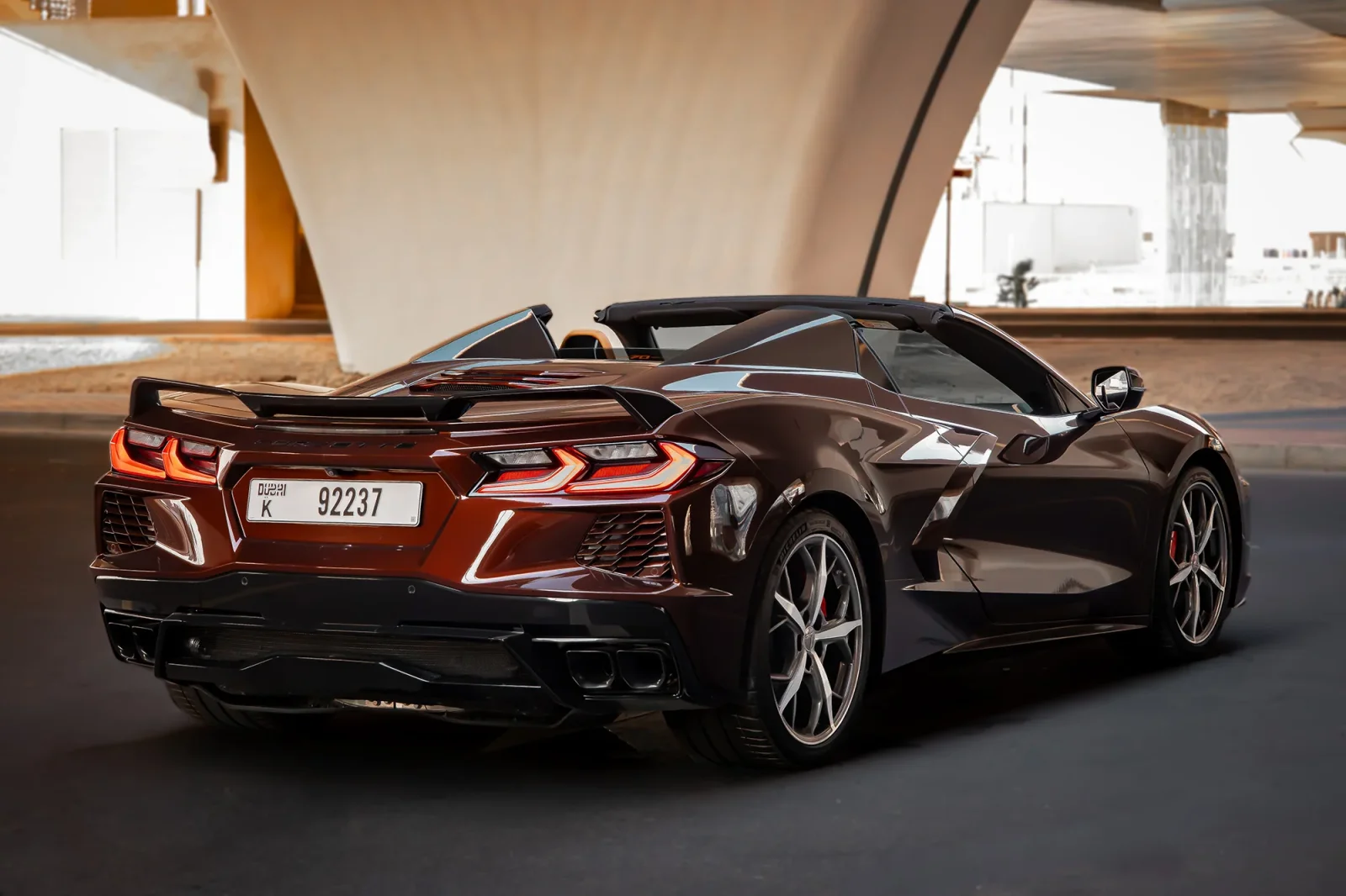 Rent Chevrolet Corvette C8 Brown 2023 in Dubai - 10 