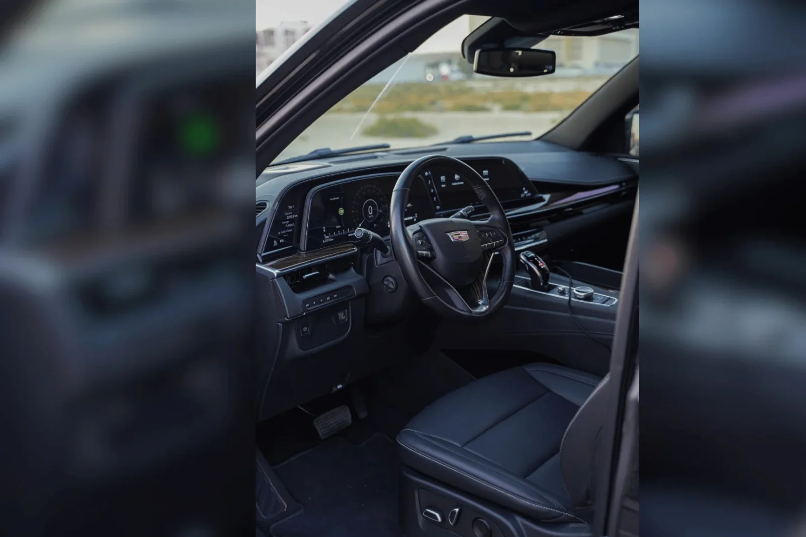 Rent Cadillac Escalade  Black 2022 in Dubai - 3 