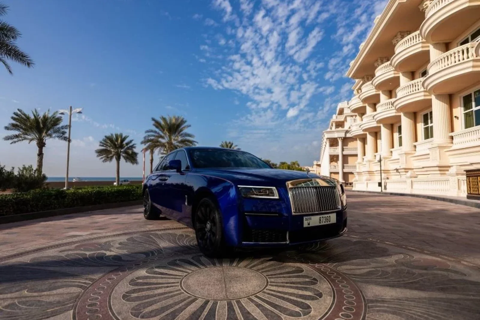 Rent Rolls-Royce Ghost  Blue 2022 in Dubai