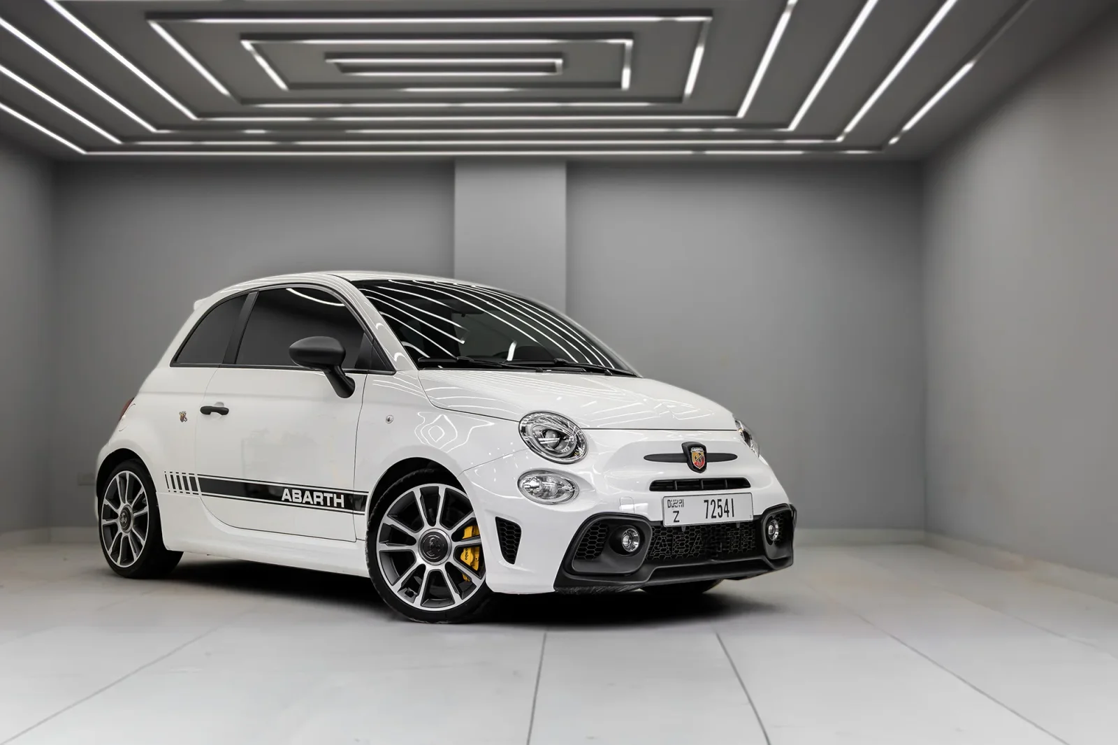 Rent Abarth 695 Turismo White 2024 in Dubai