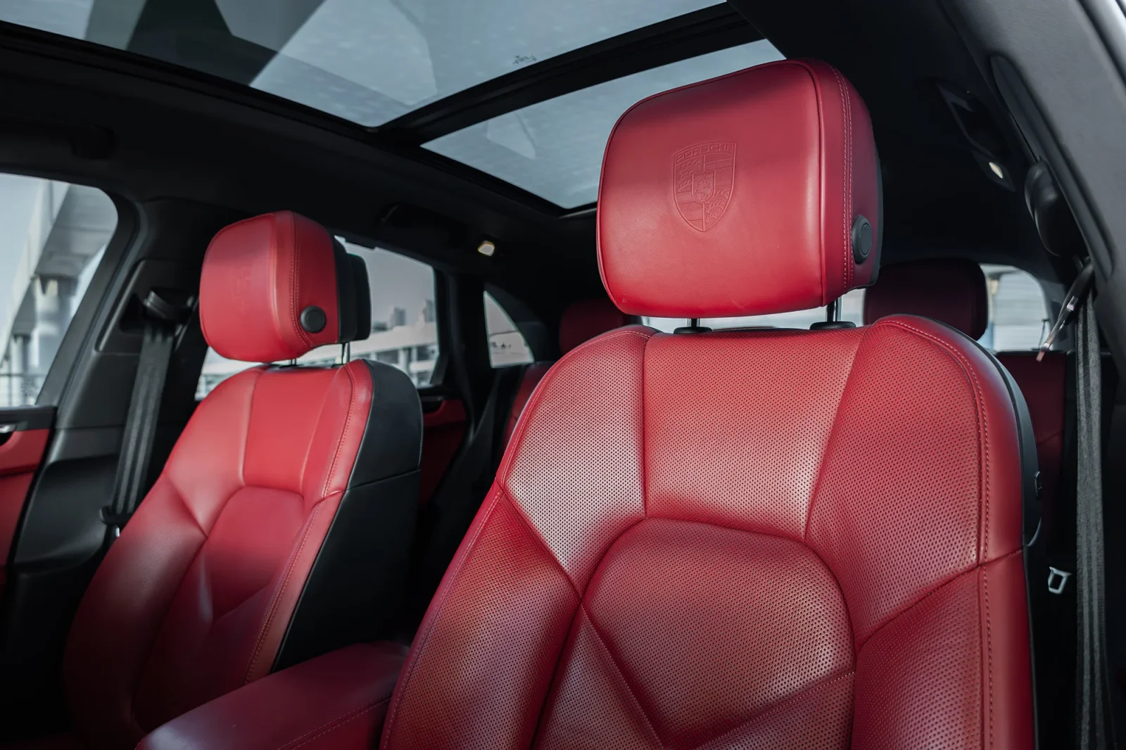 Rent Porsche Macan  Black 2023 in Dubai - 3 