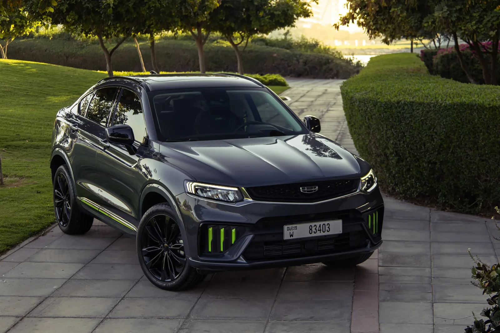 Loyer Geely Tugella GF Gris 2024 en Dubai