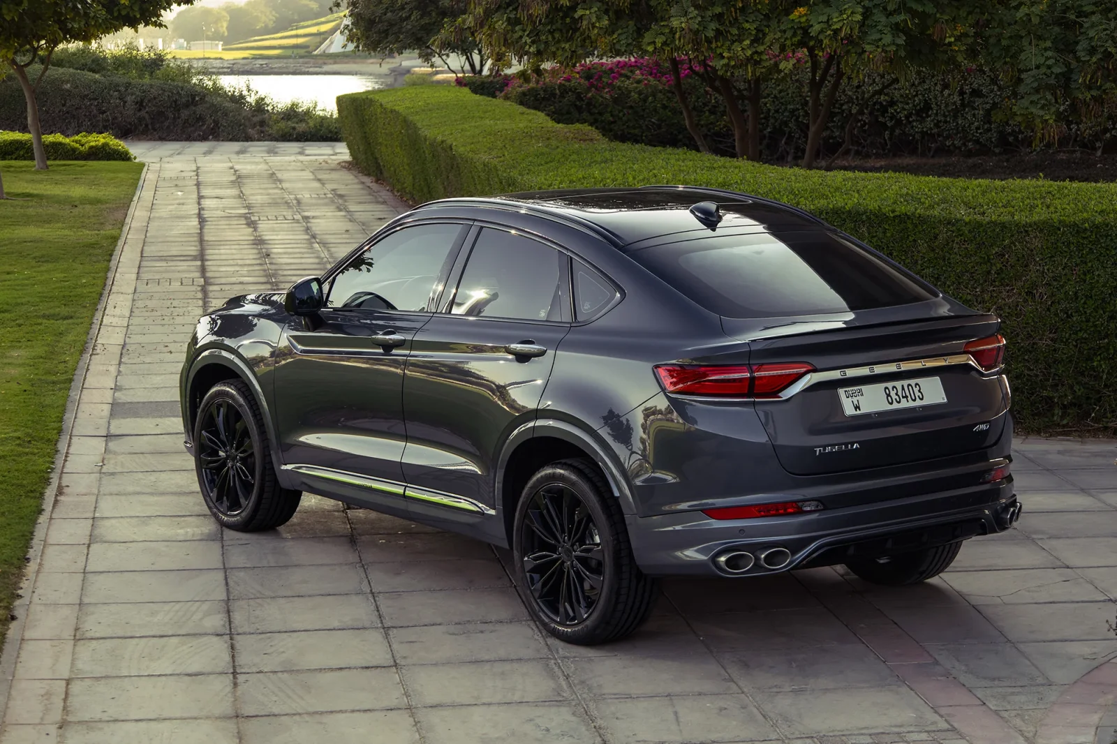 Loyer Geely Tugella GF Gris 2024 en Dubai - 15 