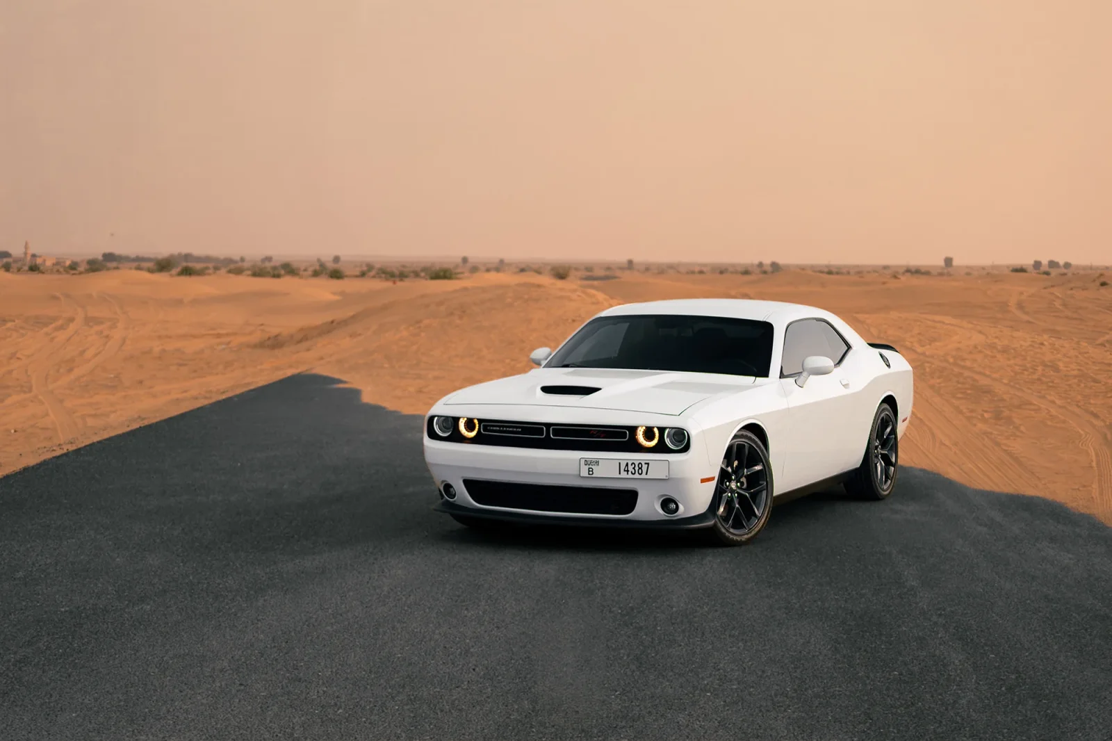Rent Dodge Challenger R/T White 2022 in Dubai - 11 