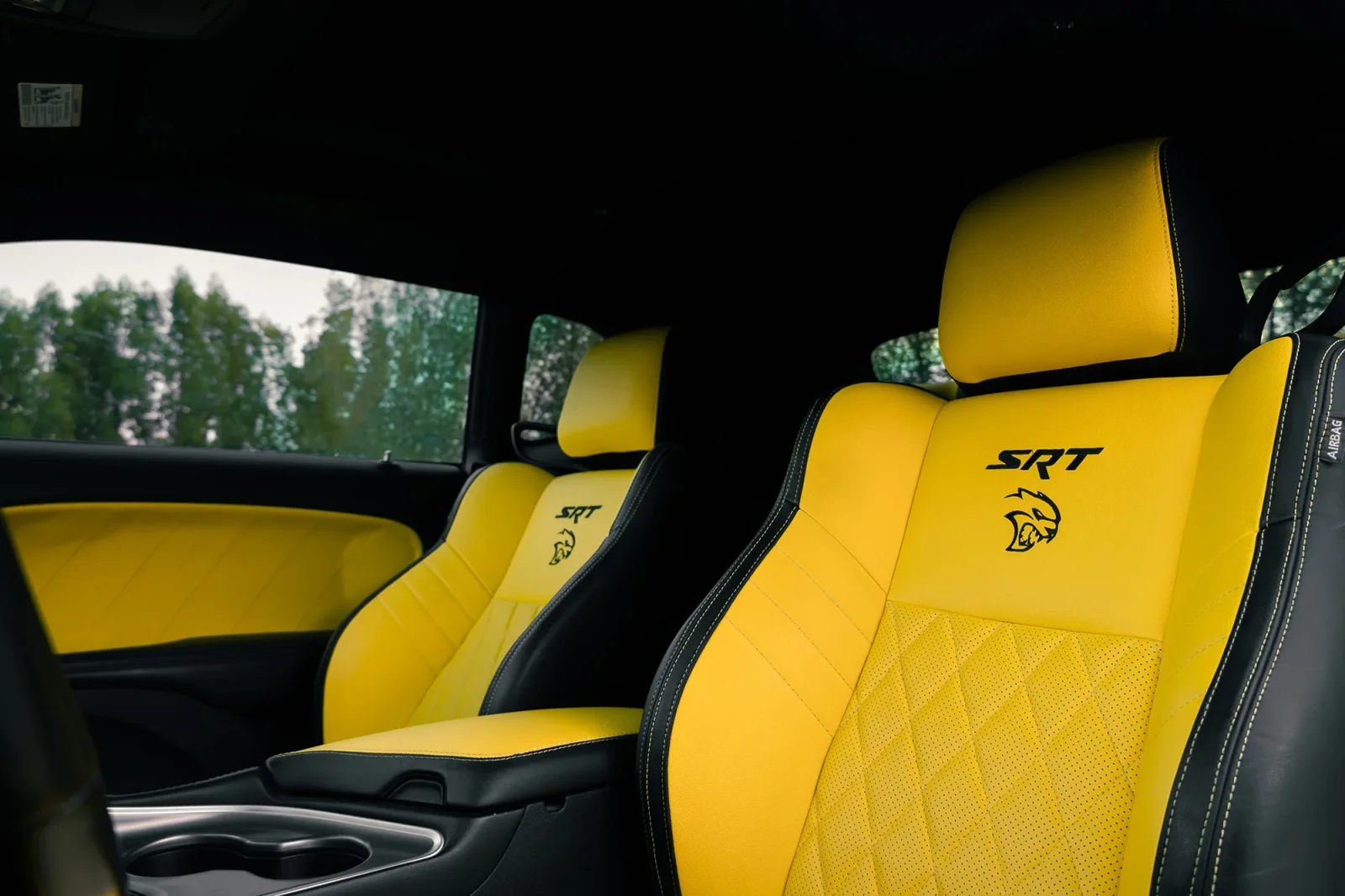 Rent Dodge Challenger R/T Scat Pack Yellow 2022 in Dubai - 7 