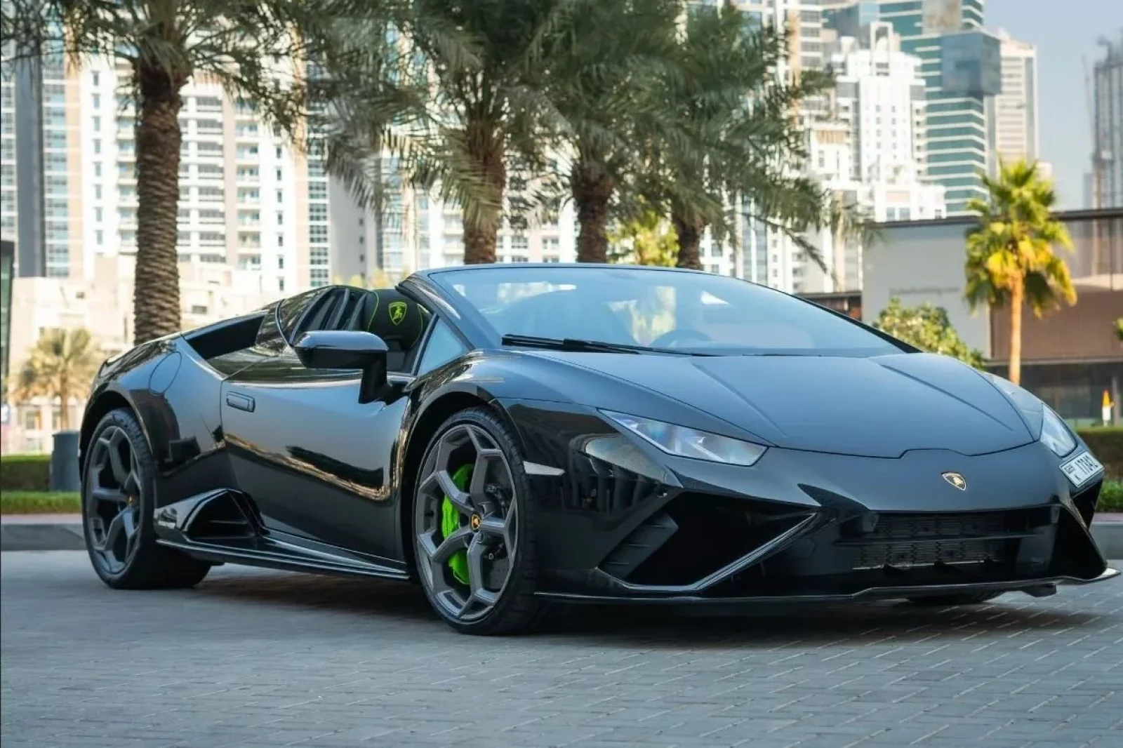 Rent Lamborghini Huracan Evo Black 2022 in Dubai