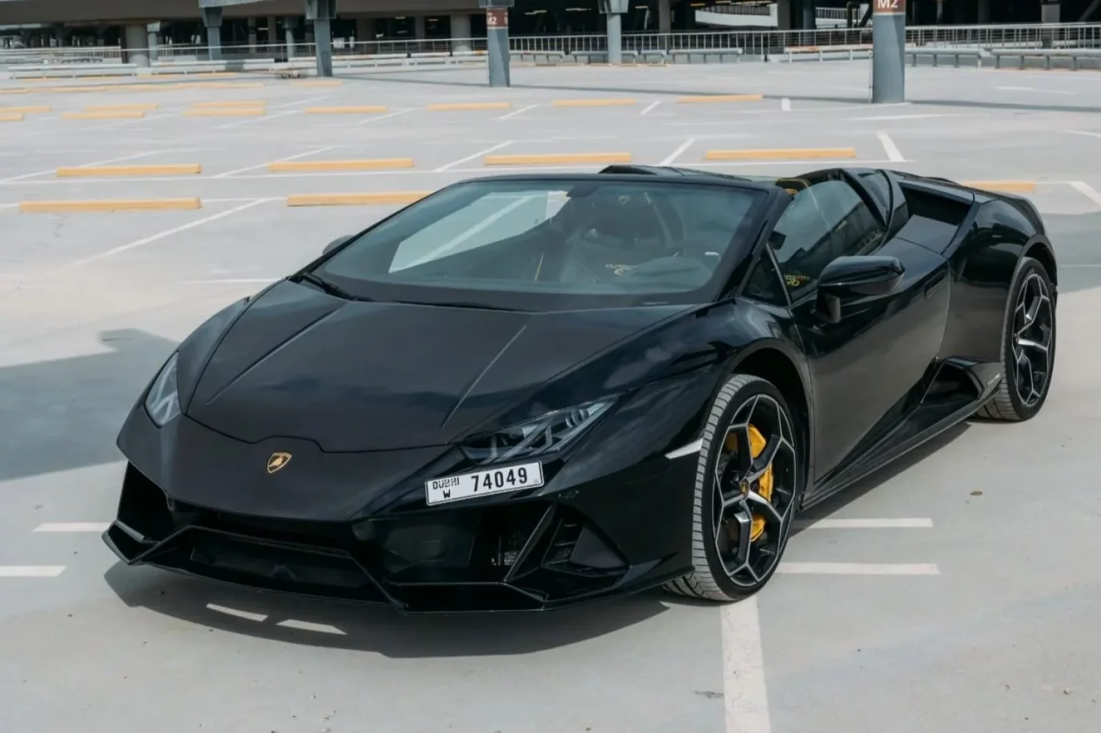 Rent Lamborghini Huracan Evo Black 2023 in Dubai