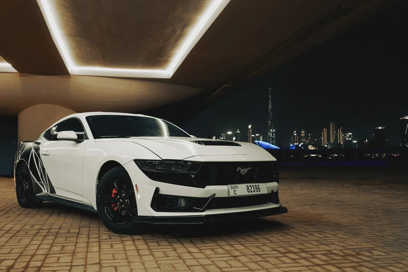 Rent Ford Mustang  White 2024 in Dubai - 2 