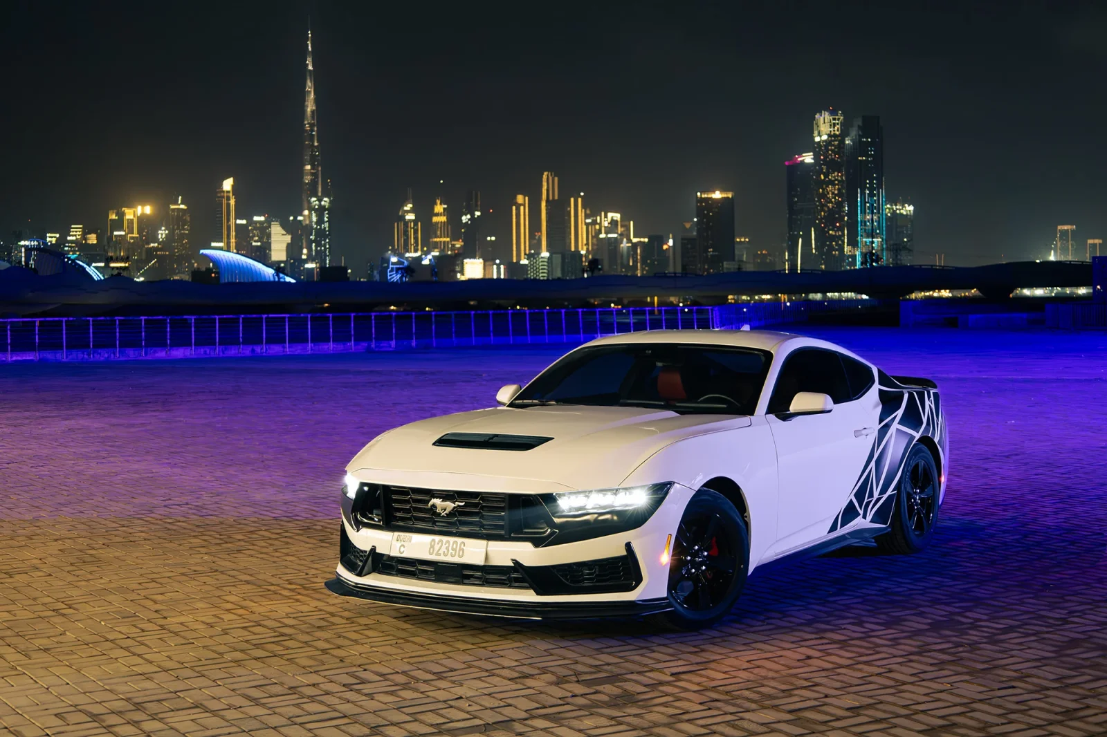 Rent Ford Mustang  White 2024 in Dubai