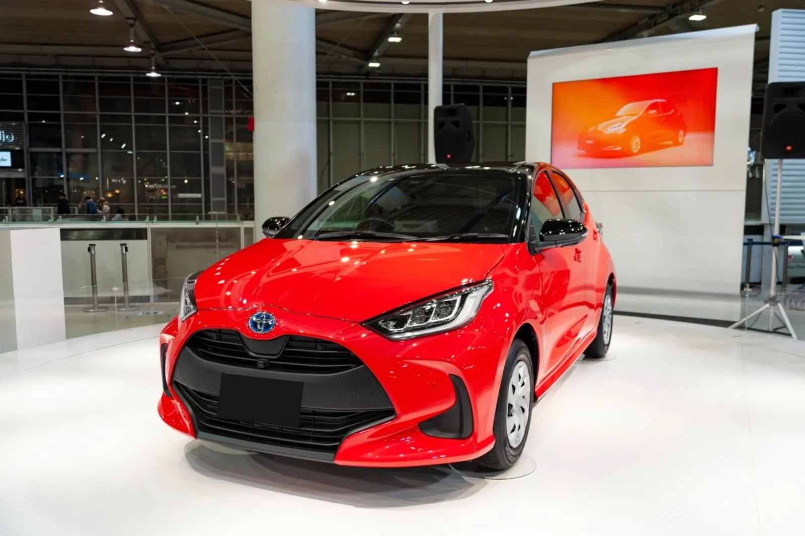 Rent Toyota Yaris  Red 2021 in Dubai - 3 