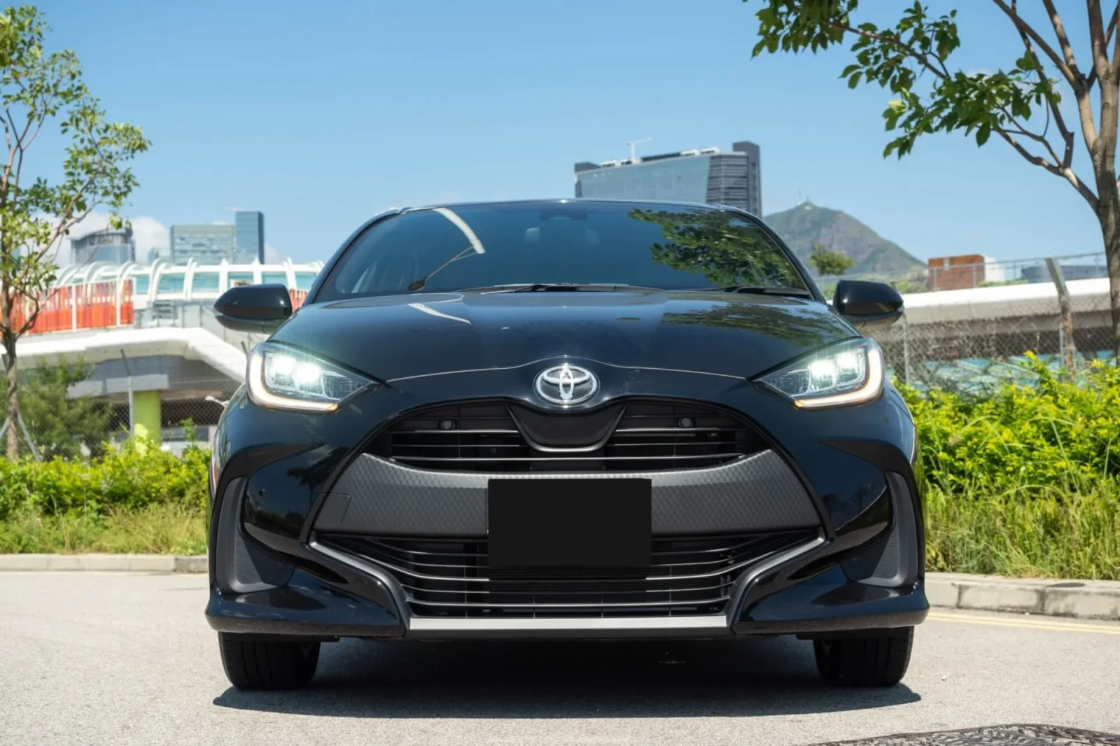 Rent Toyota Yaris  Black 2021 in Dubai - 3 