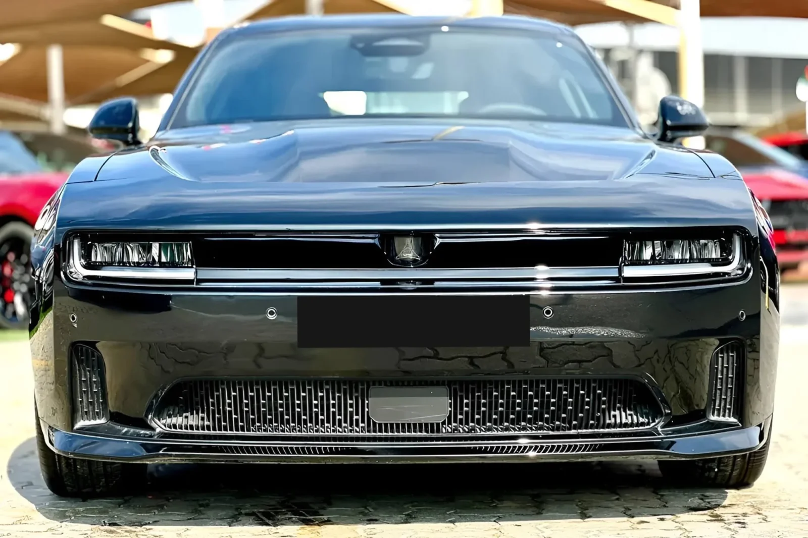Kiralık Dodge Charger  Siyah 2025 içinde Dubai - 3 